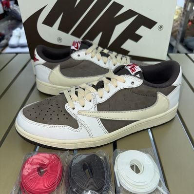 Travis Scott × Nike Air Jordan 1 Low OG SP "Reverse Mocha/Sail and Ridgerock"