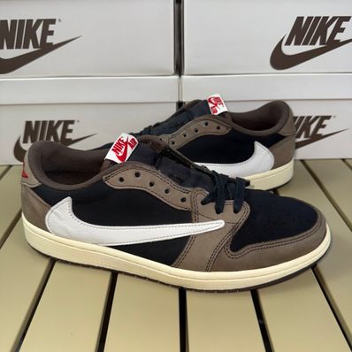 Travis Scott × Nike Air Jordan 1 Low OG SP-T "Black/Dark Mocha"