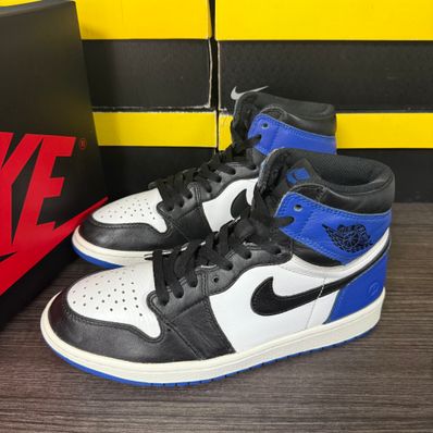 fragment design × Nike Air Jordan 1 Retro High OG "Black/Sport Royal/White"