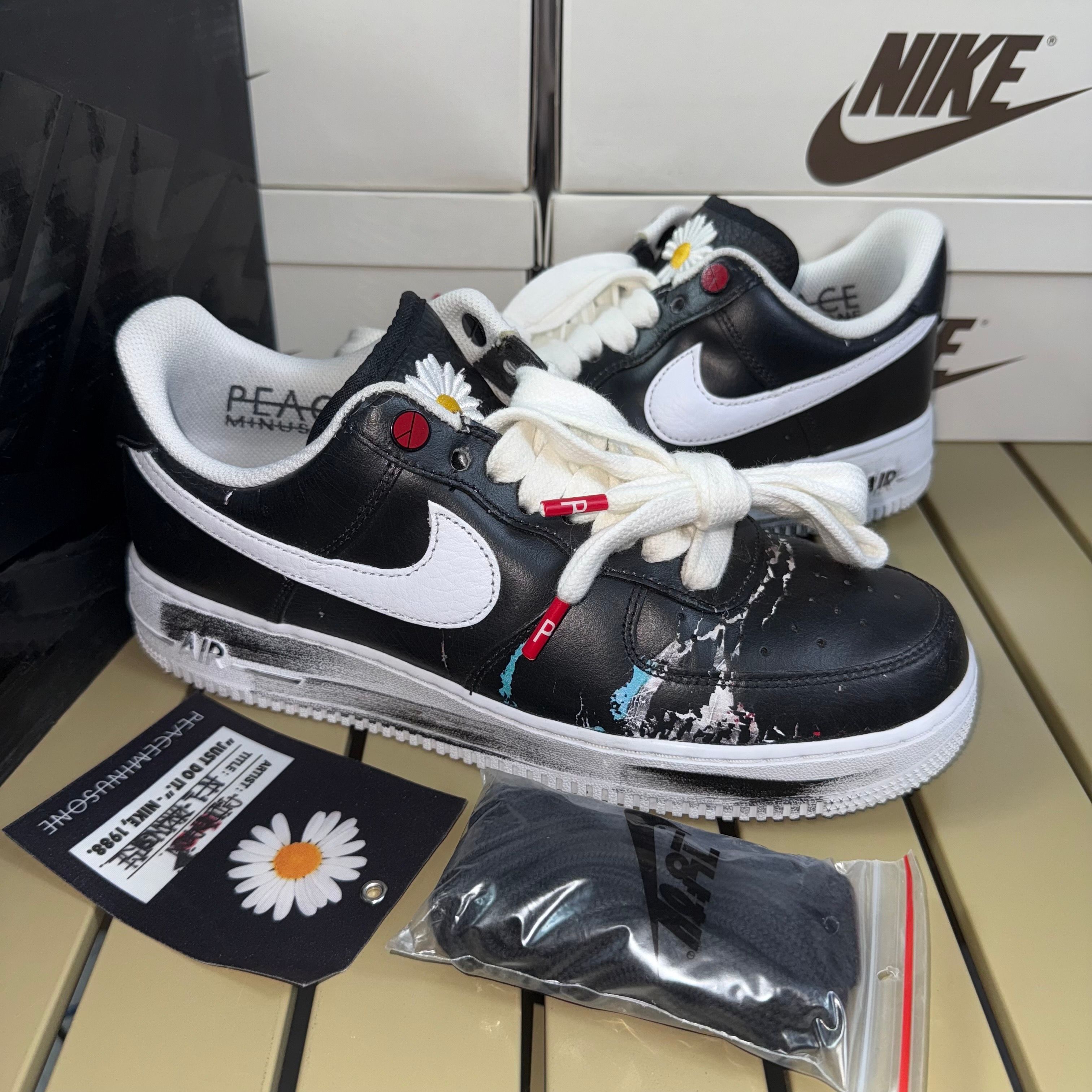PEACEMINUSONE × Nike Air Force 1 Low Para Noise "Black" / G-DRAGON