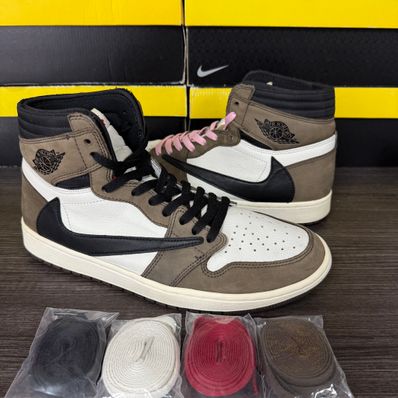 Travis Scott × Nike Air Jordan 1 Retro High OG TS SP "Sail/Dark Mocha"