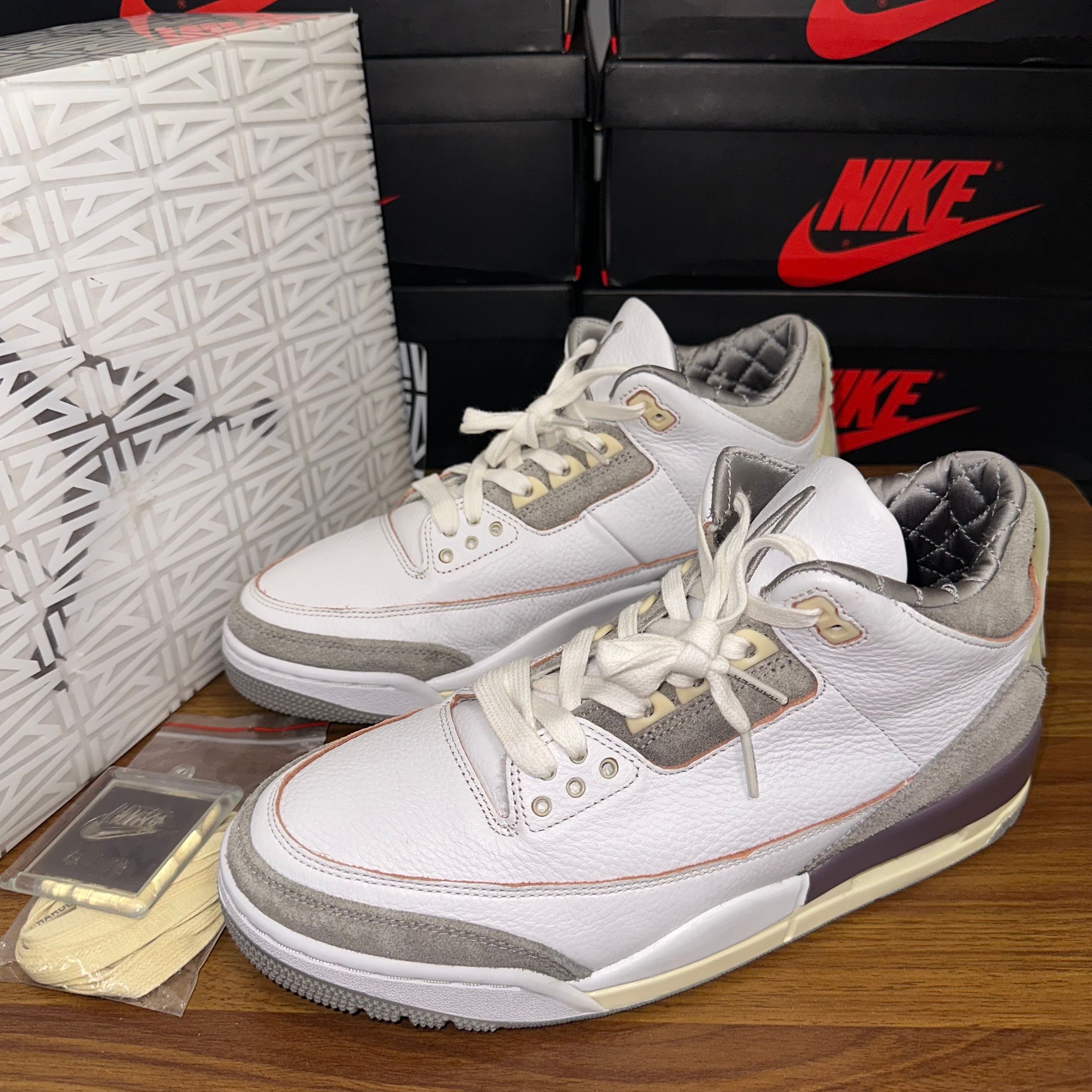 A Ma Maniere × Nike Women's Air Jordan 3 Retro SP "White/Medium Grey Violet Ore"