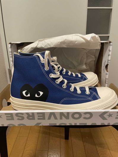 取り扱い不可:CDG PLAY × CONVERSE BLACK HEART CHUCK TAYLOR ALL STAR '70 LOW "BLUE"