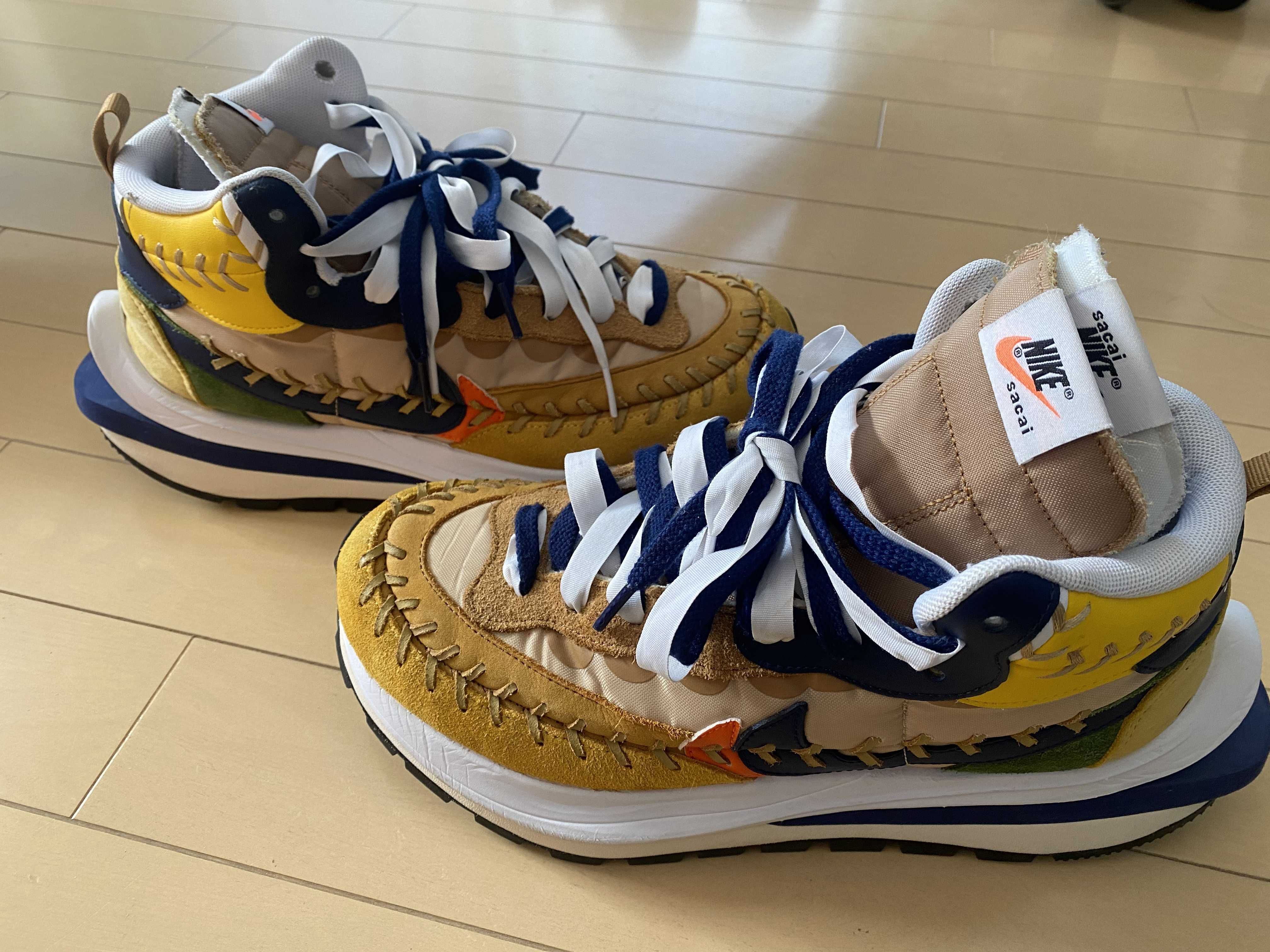 Jean-Paul Gaultier × sacai × Nike VaporWaffle "Sesame/Multi Color"