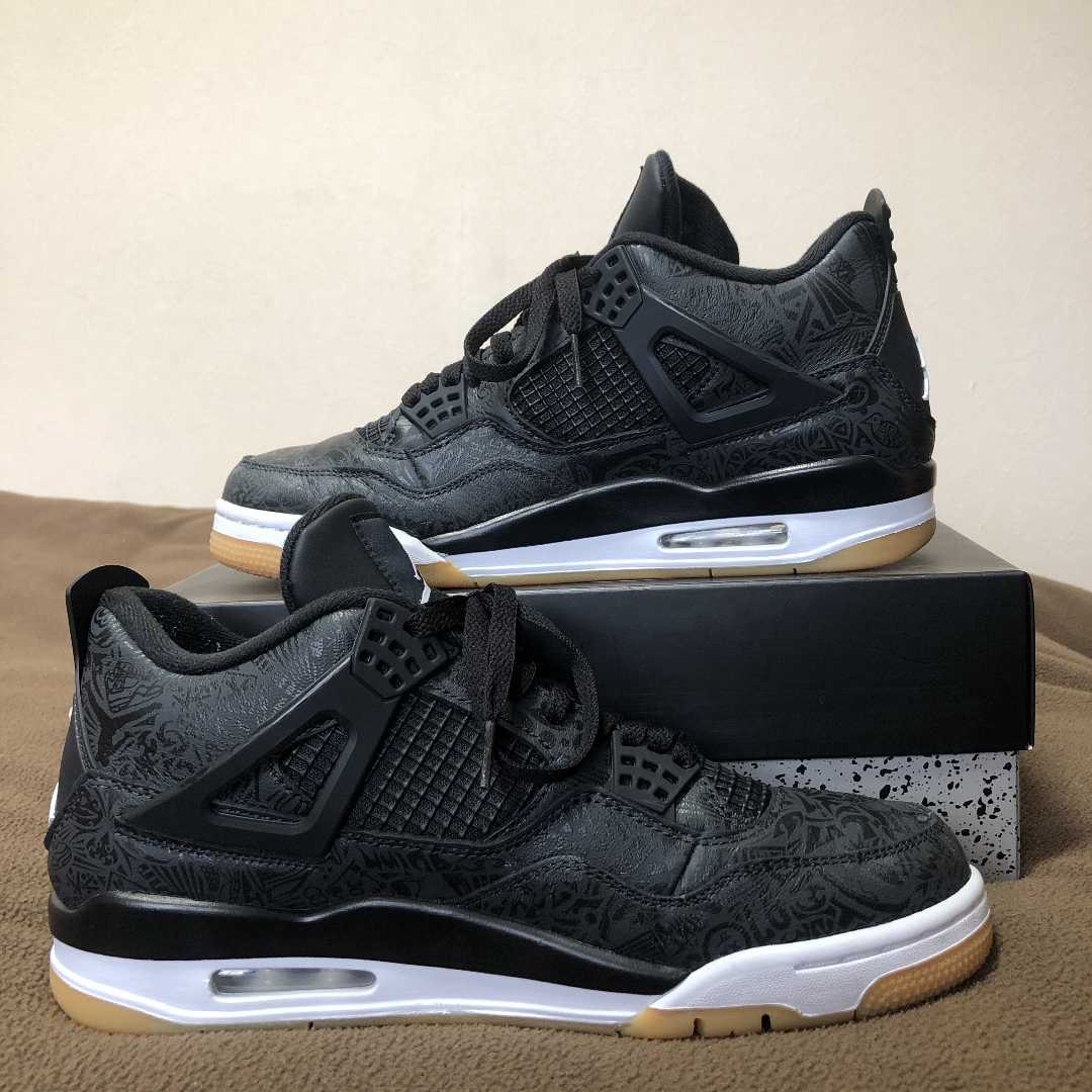 Nike Air Jordan 4 Retro "Laser Black/Gum"