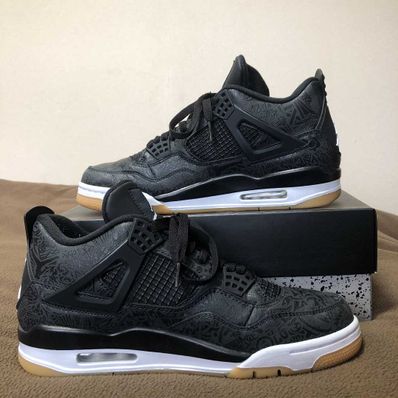 Nike Air Jordan 4 Retro "Laser Black/Gum"