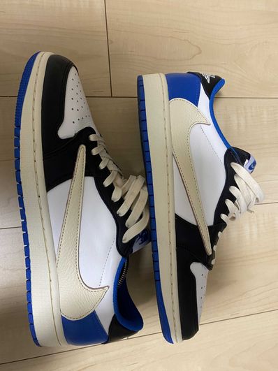 Travis Scott × fragment design × Nike Air Jordan 1 Low OG SP "Military Blue"