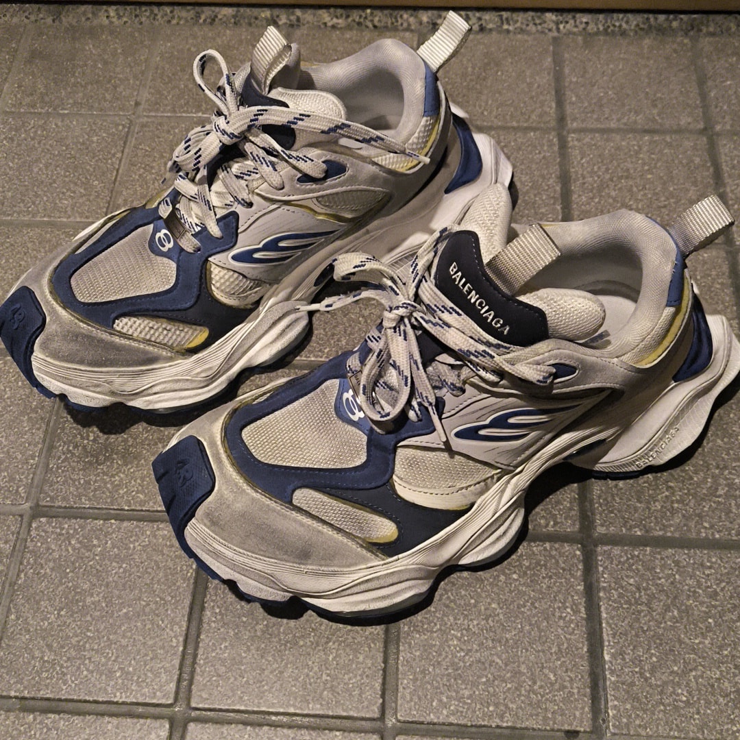 BALENCIAGA Cargo Sneaker "Grey/White/Blue"