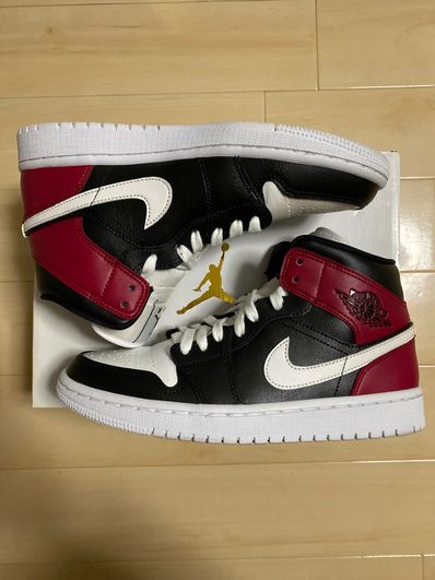 Nike Women's Air Jordan 1 Mid "Black Noble Red"