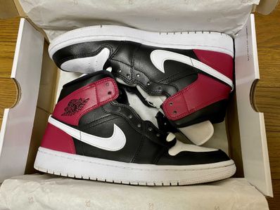 Nike Women's Air Jordan 1 Mid "Black Noble Red"