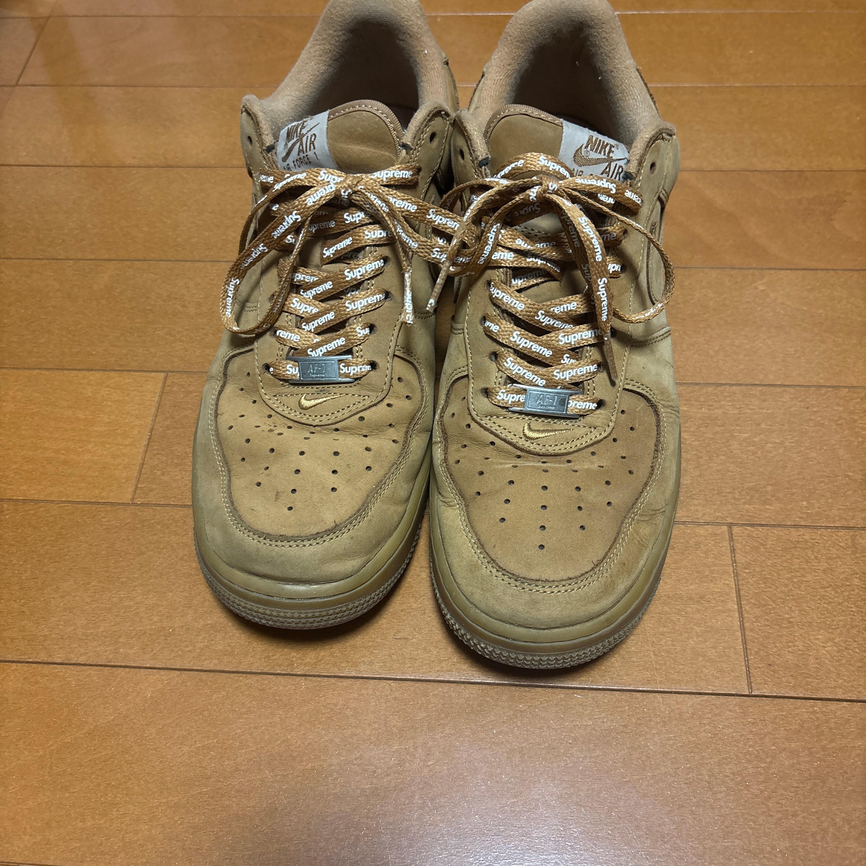 Supreme × Nike Air Force 1 Low "Flax/Wheat"
