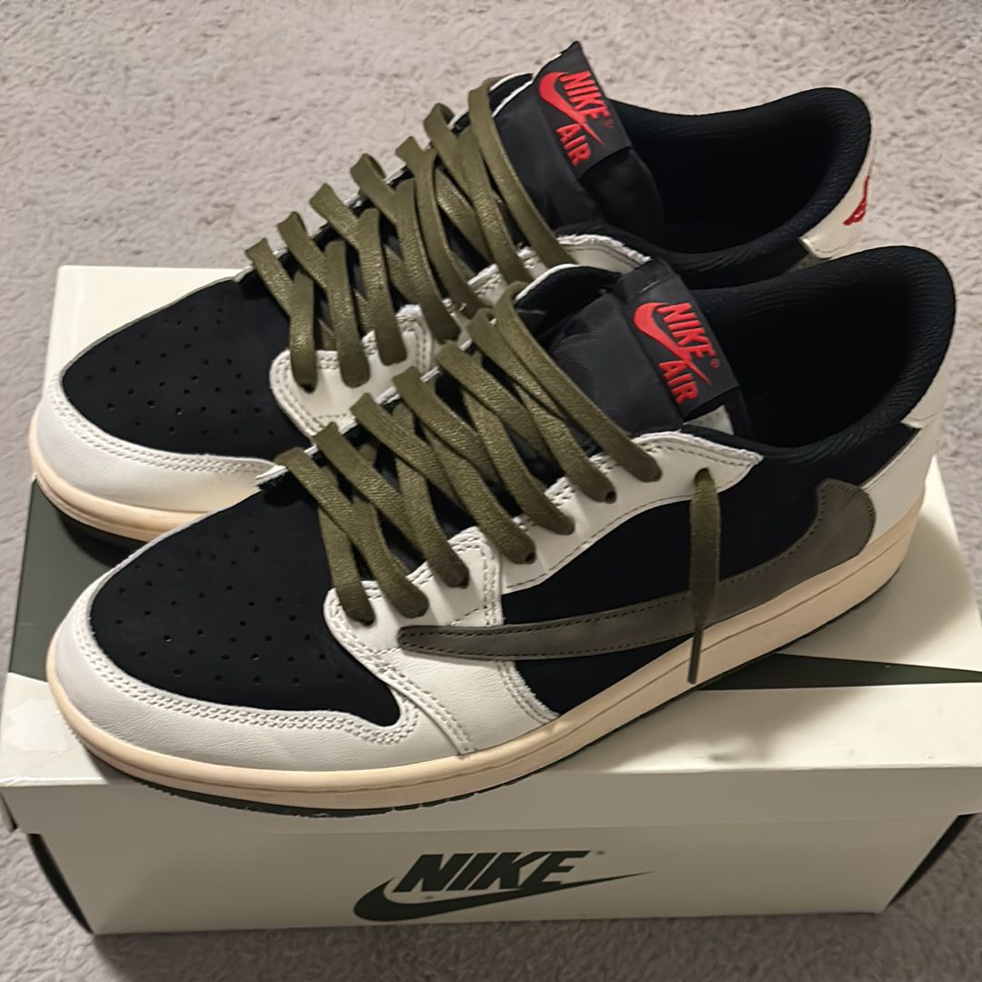 Travis Scott × Nike Women's Air Jordan 1 Low OG "Medium Olive"