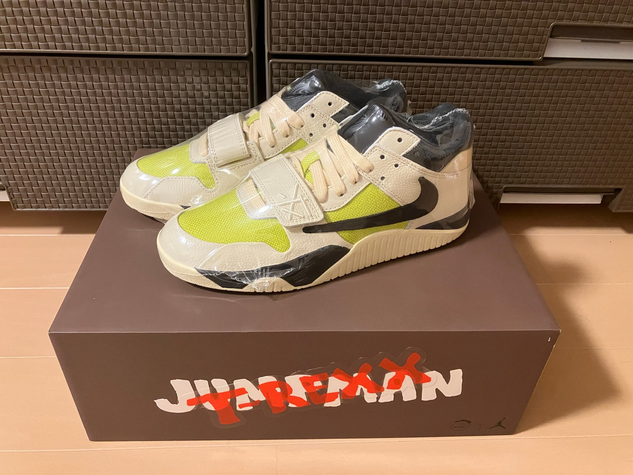 Travis Scott × Nike Jordan Jumpman Jack TR CJ1 T-Rexx "Bright Cactus"