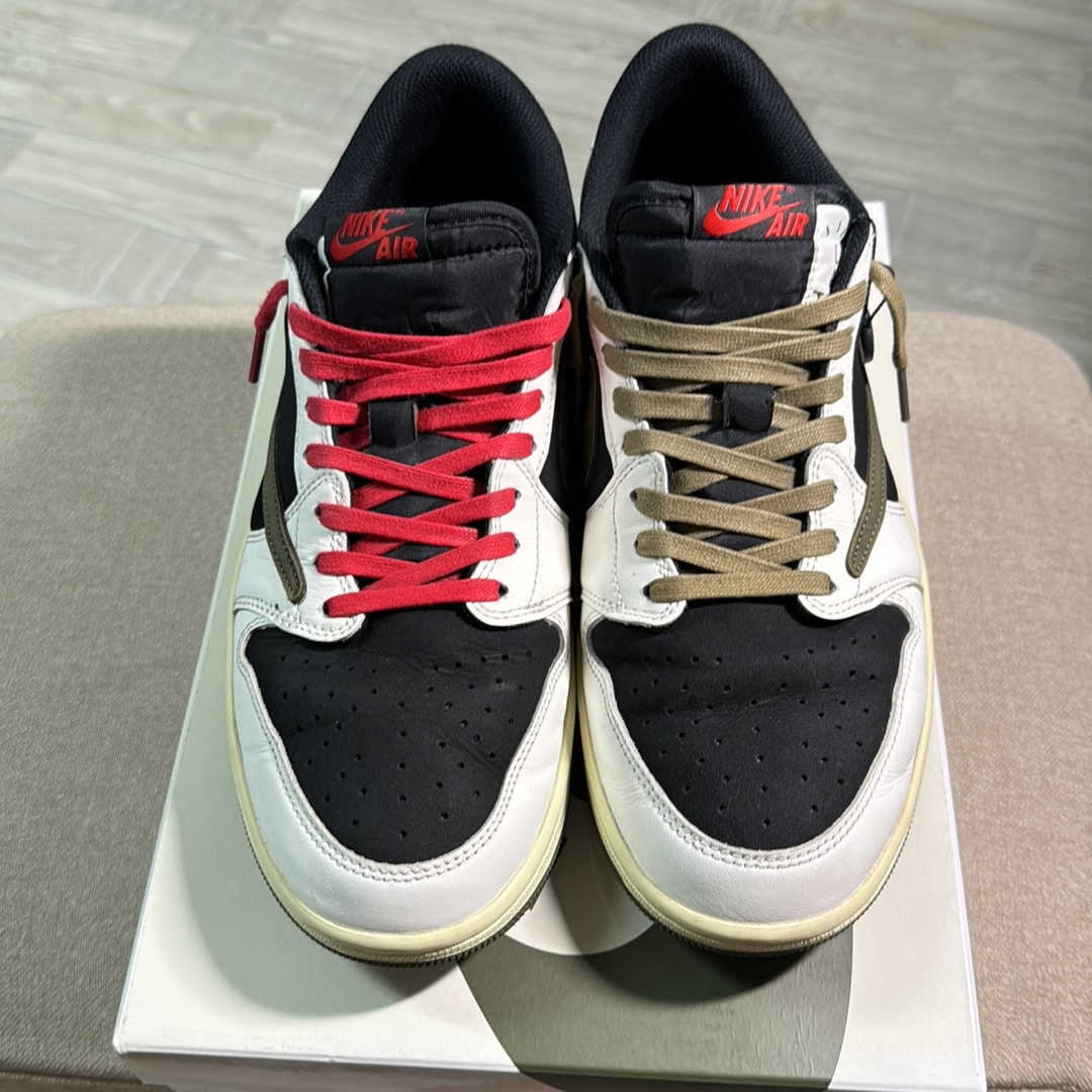 Travis Scott × Nike Women's Air Jordan 1 Low OG "Medium Olive"
