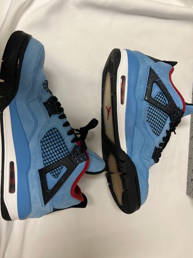 Travis Scott × Nike Air Jordan 4 Retro Cactus Jack "University Blue"