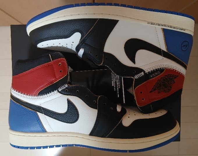 fragment design × UNION × Nike Air Jordan 1 High OG "Black/Varsity Red"