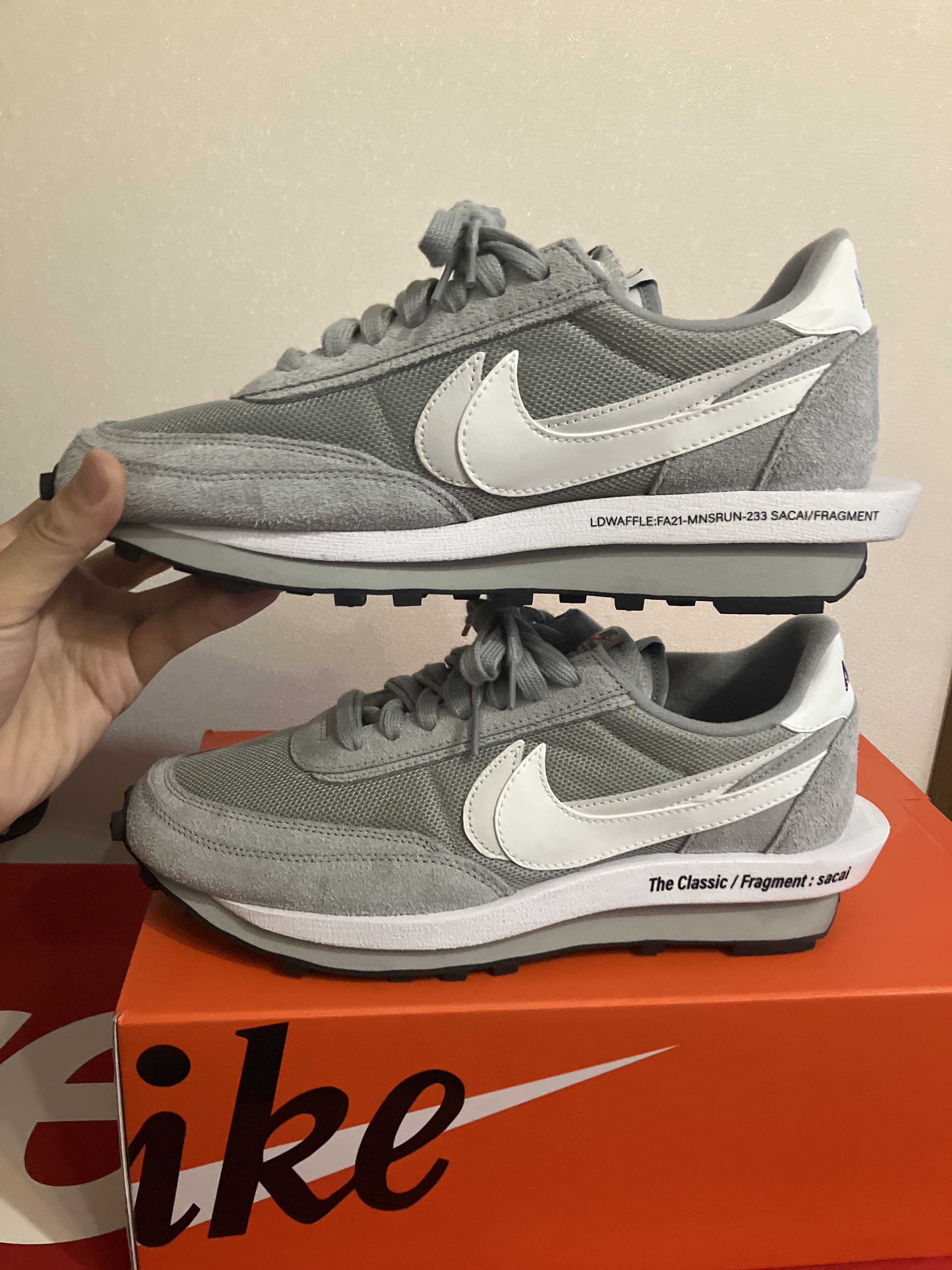 Fragment × sacai × Nike LD Waffle "Light Smoke Grey"