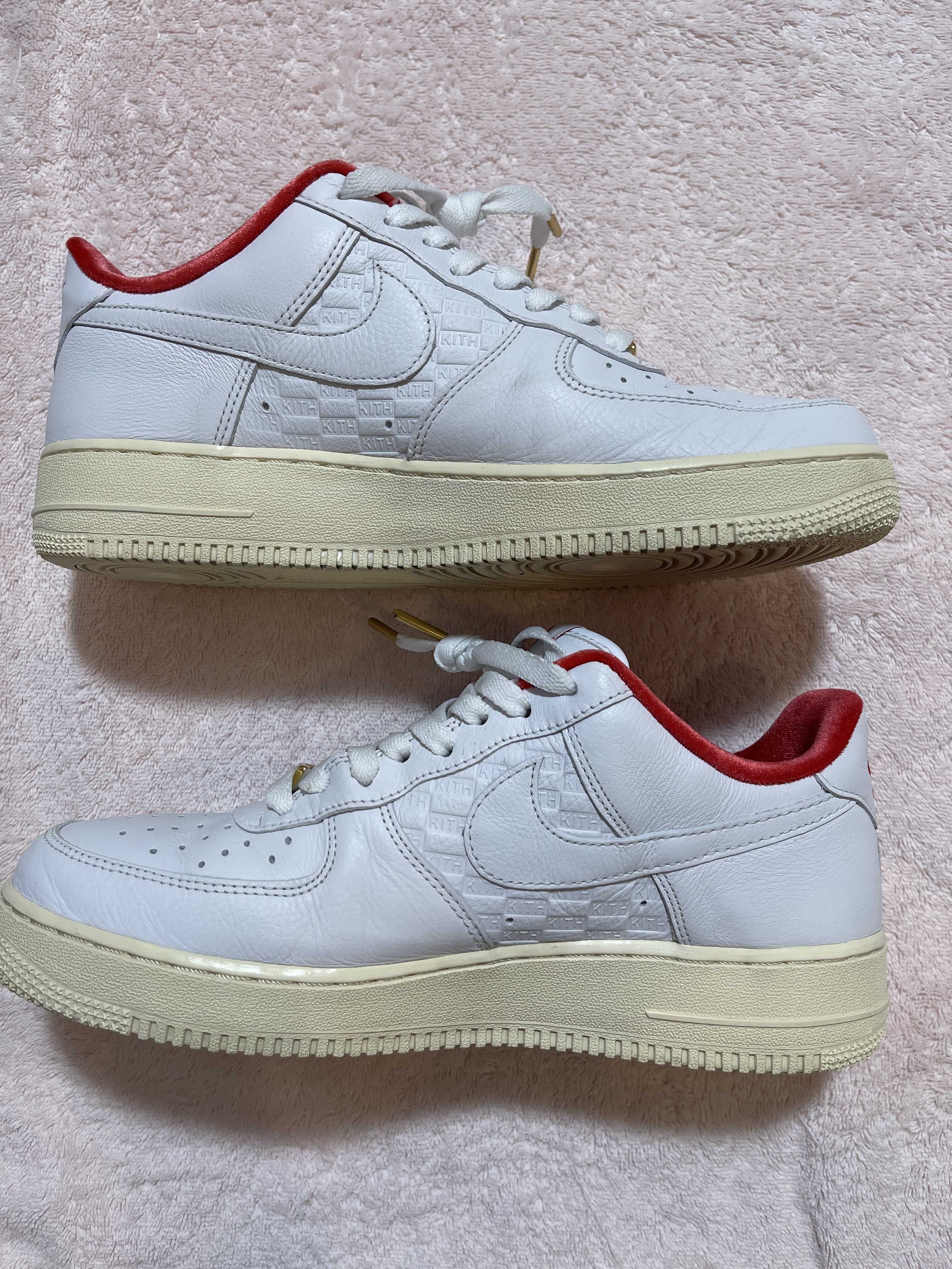 KITH × Nike Air Force 1 Low "White/Red"