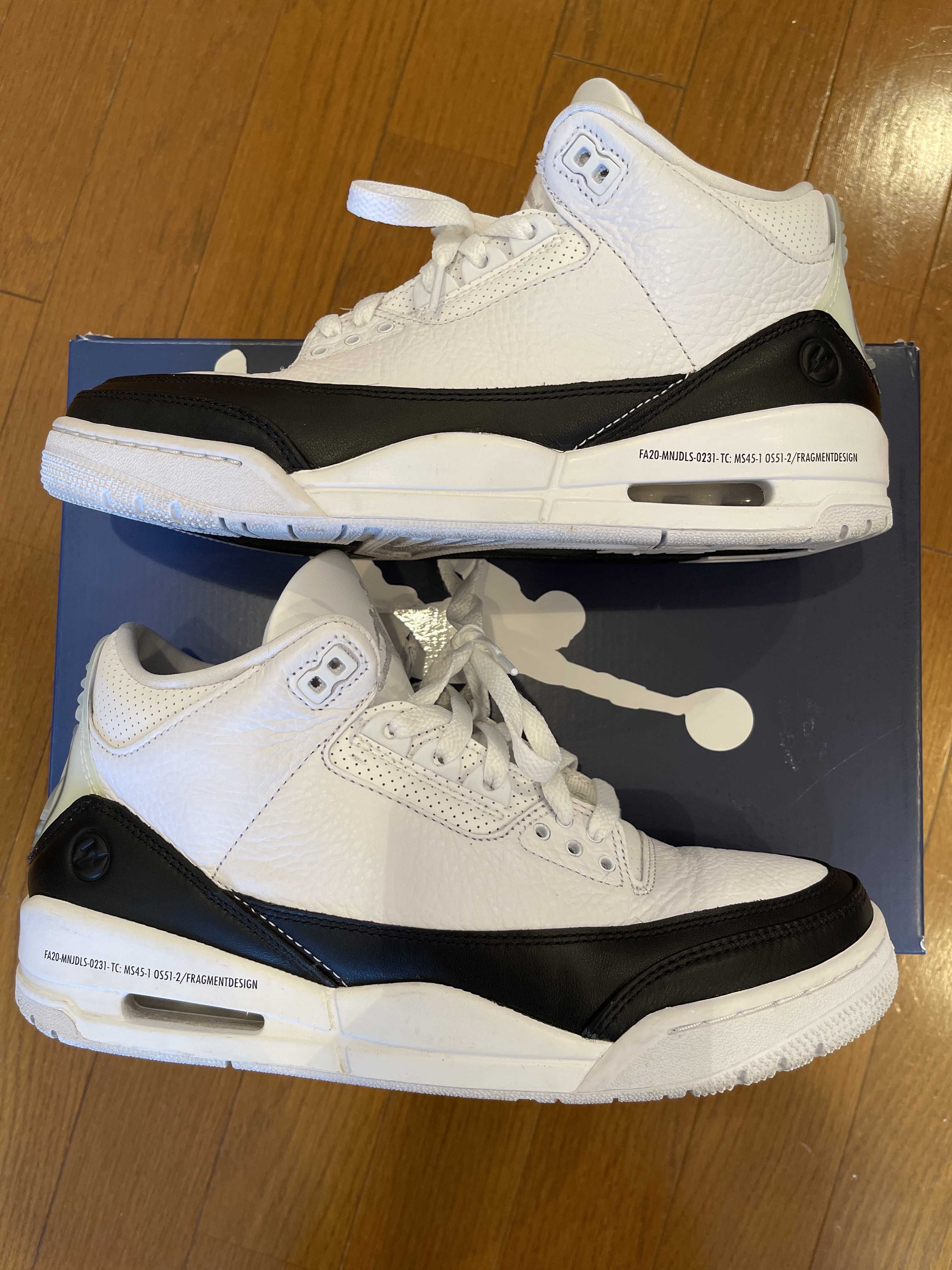 Fragment × Nike Air Jordan 3 "White/Black"