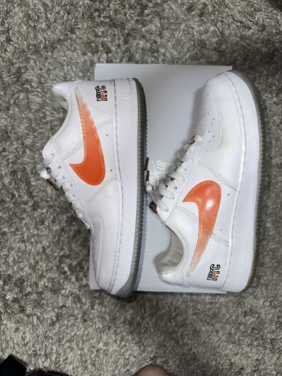 KITH × Nike Air Force 1 Low "White/Rush Blue/White/Brilliant Orange"