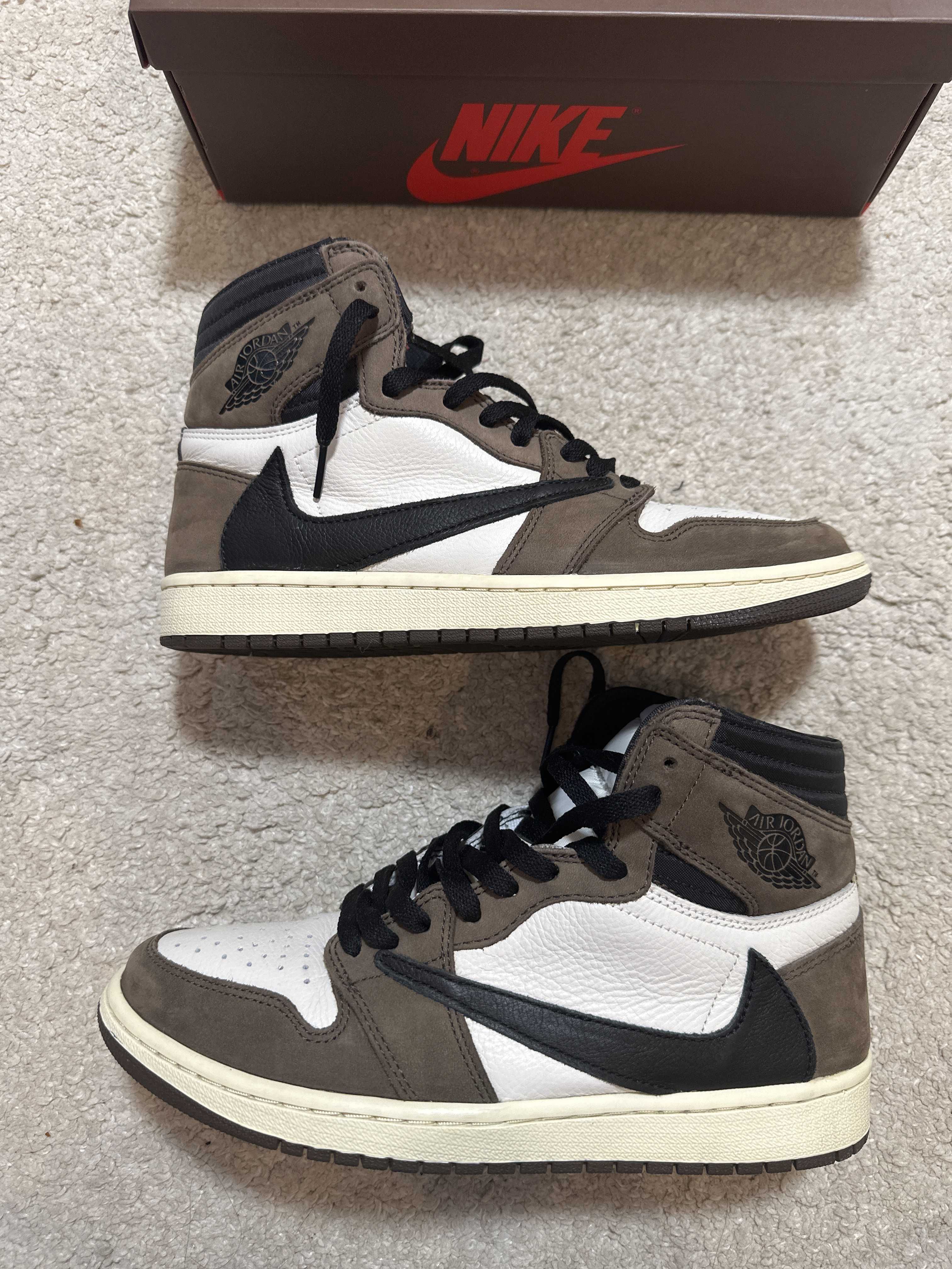 Travis Scott × Nike Air Jordan 1 Retro High OG TS SP "Sail/Dark Mocha"