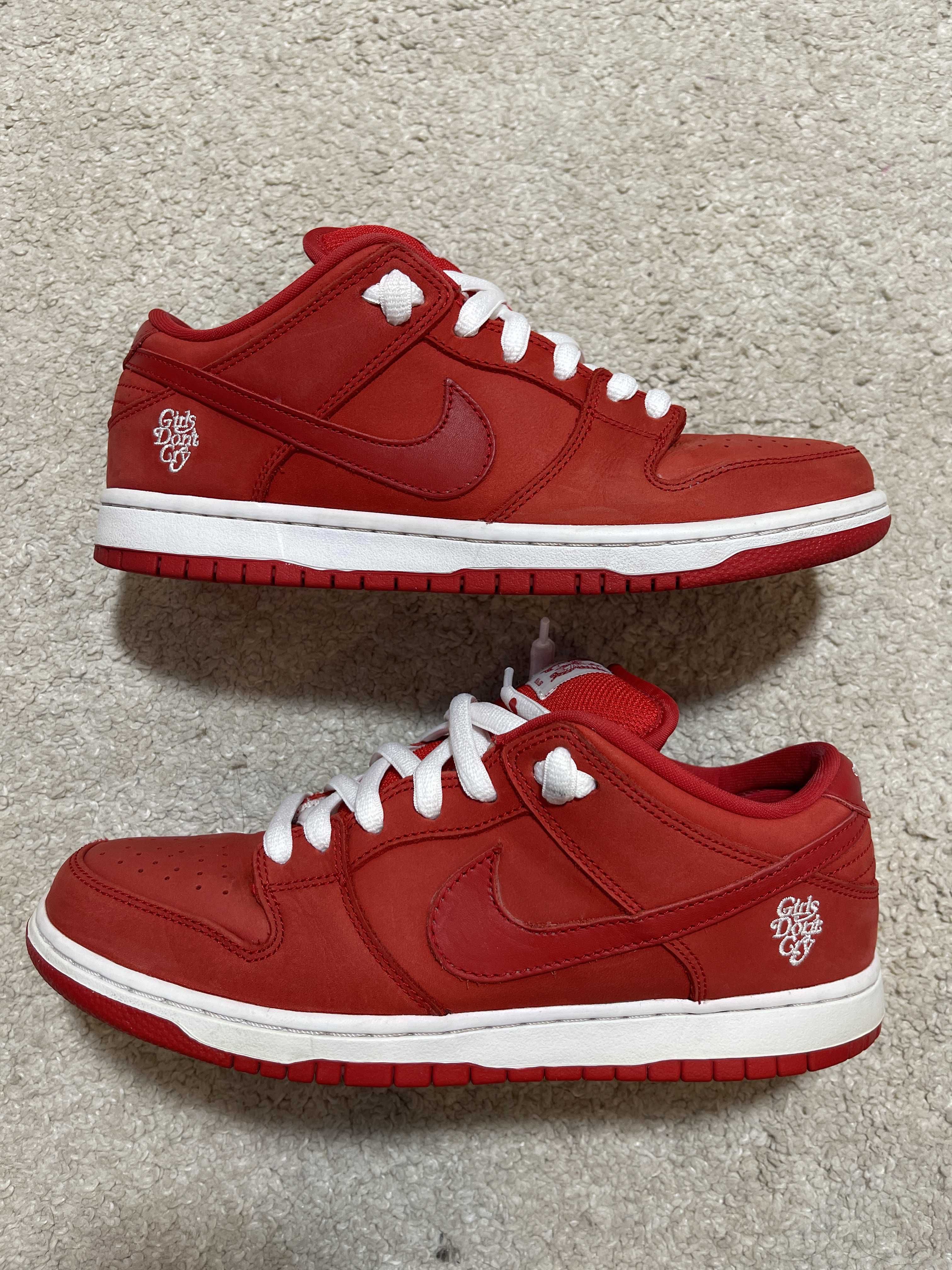 Girls Don't Cry × Nike SB Dunk Low Pro QS "Red" / VERDY