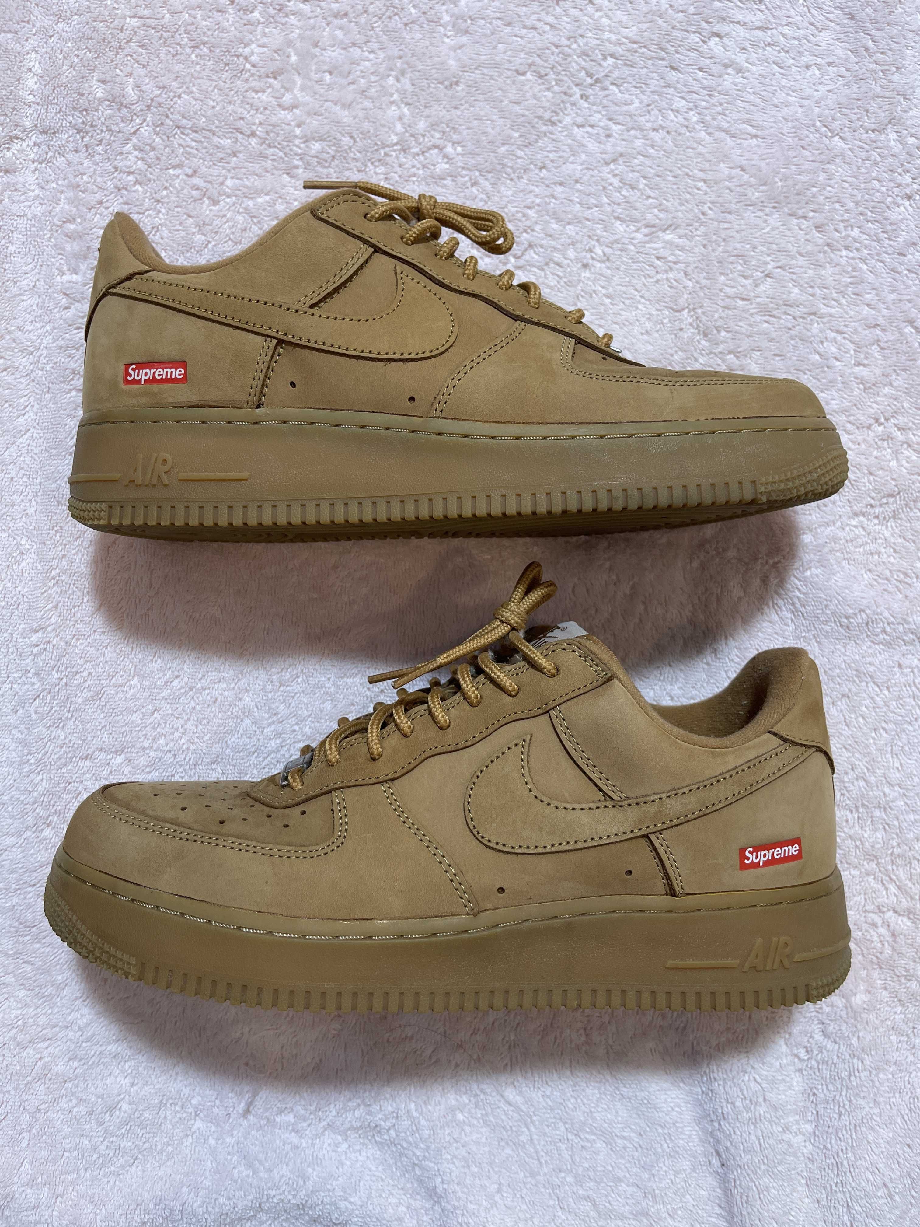 Supreme × Nike Air Force 1 Low "Flax/Wheat"