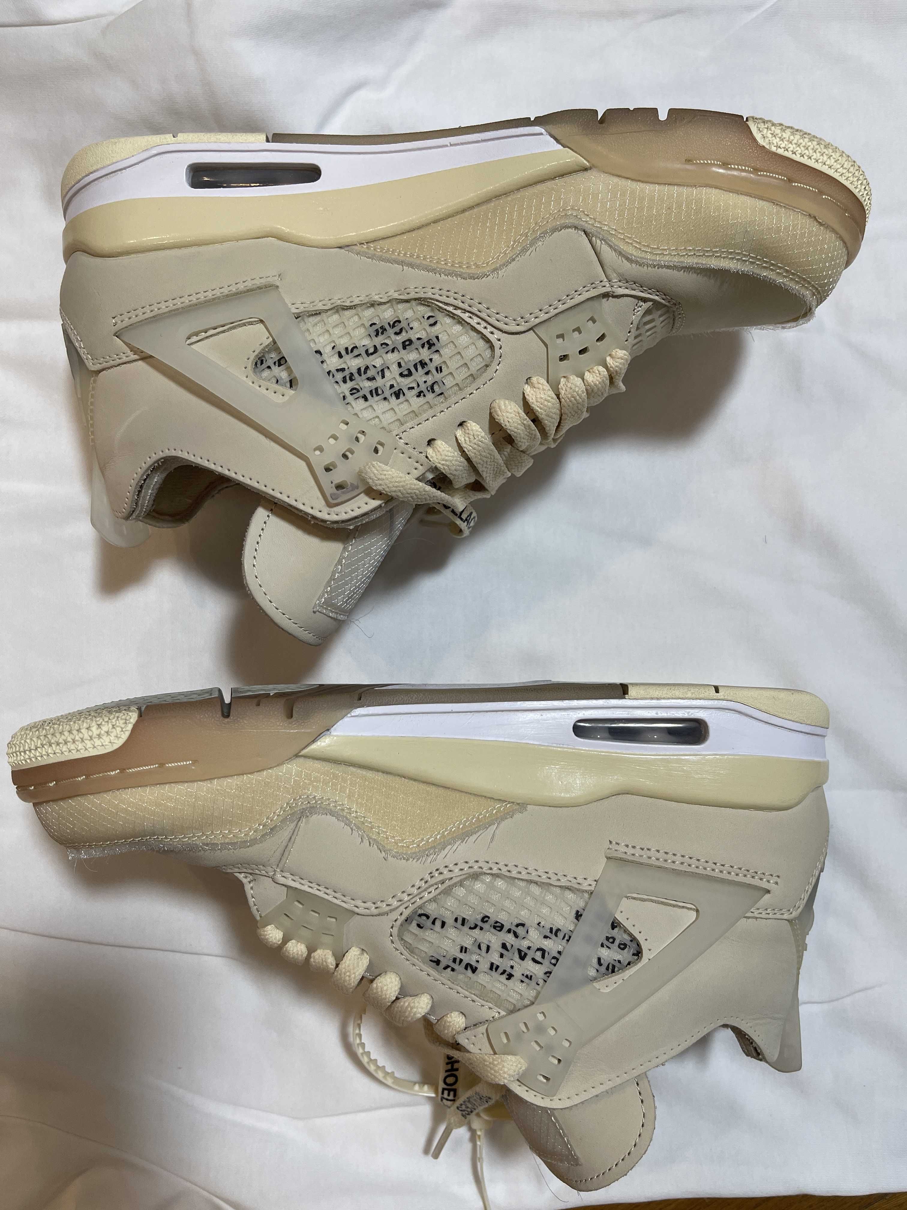 Off-White × Nike Women's Air Jordan 4 SP "Sail"