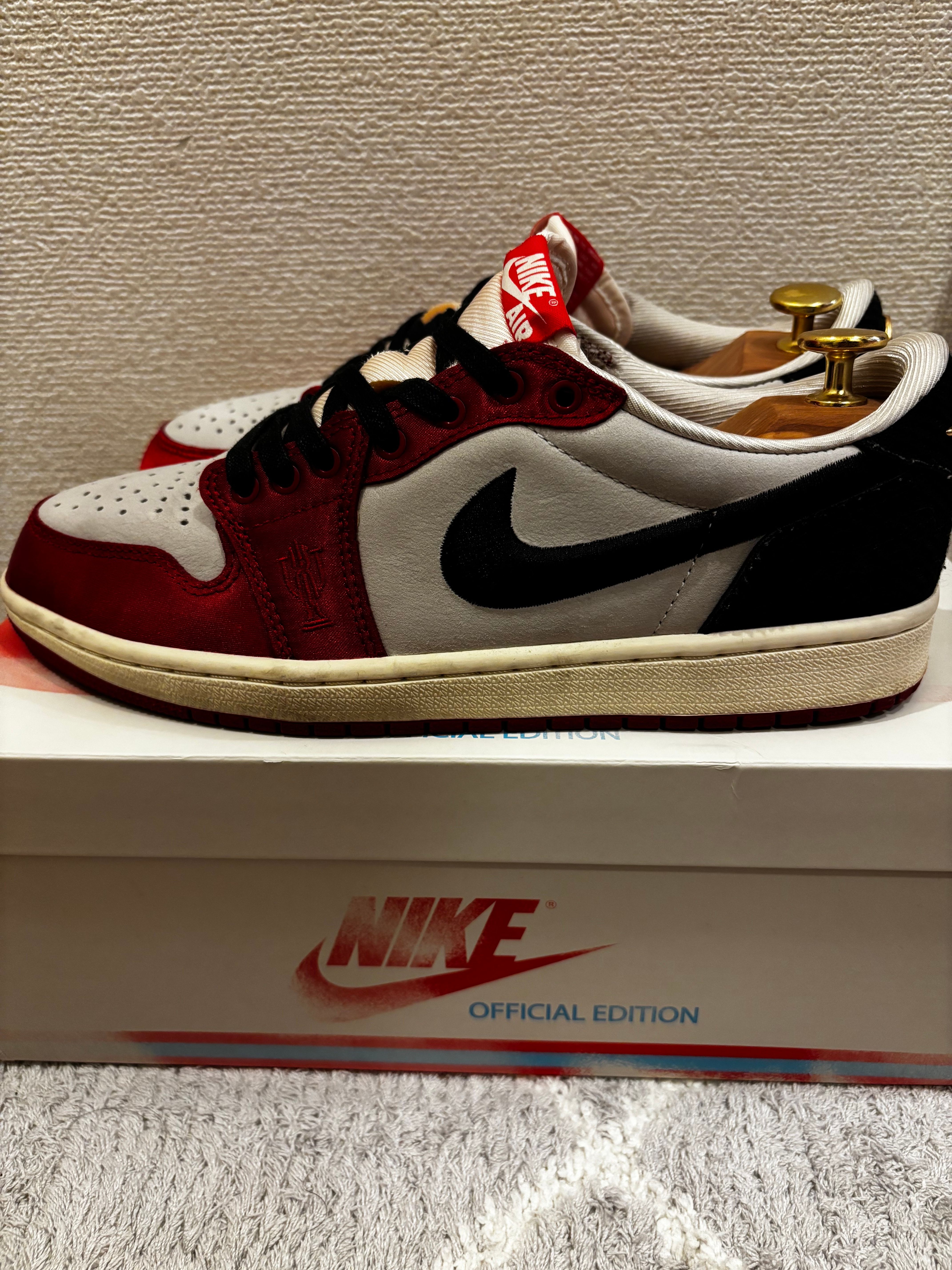 Trophy Room × Nike Air Jordan 1 Low OG "Sail and Varsity Red"