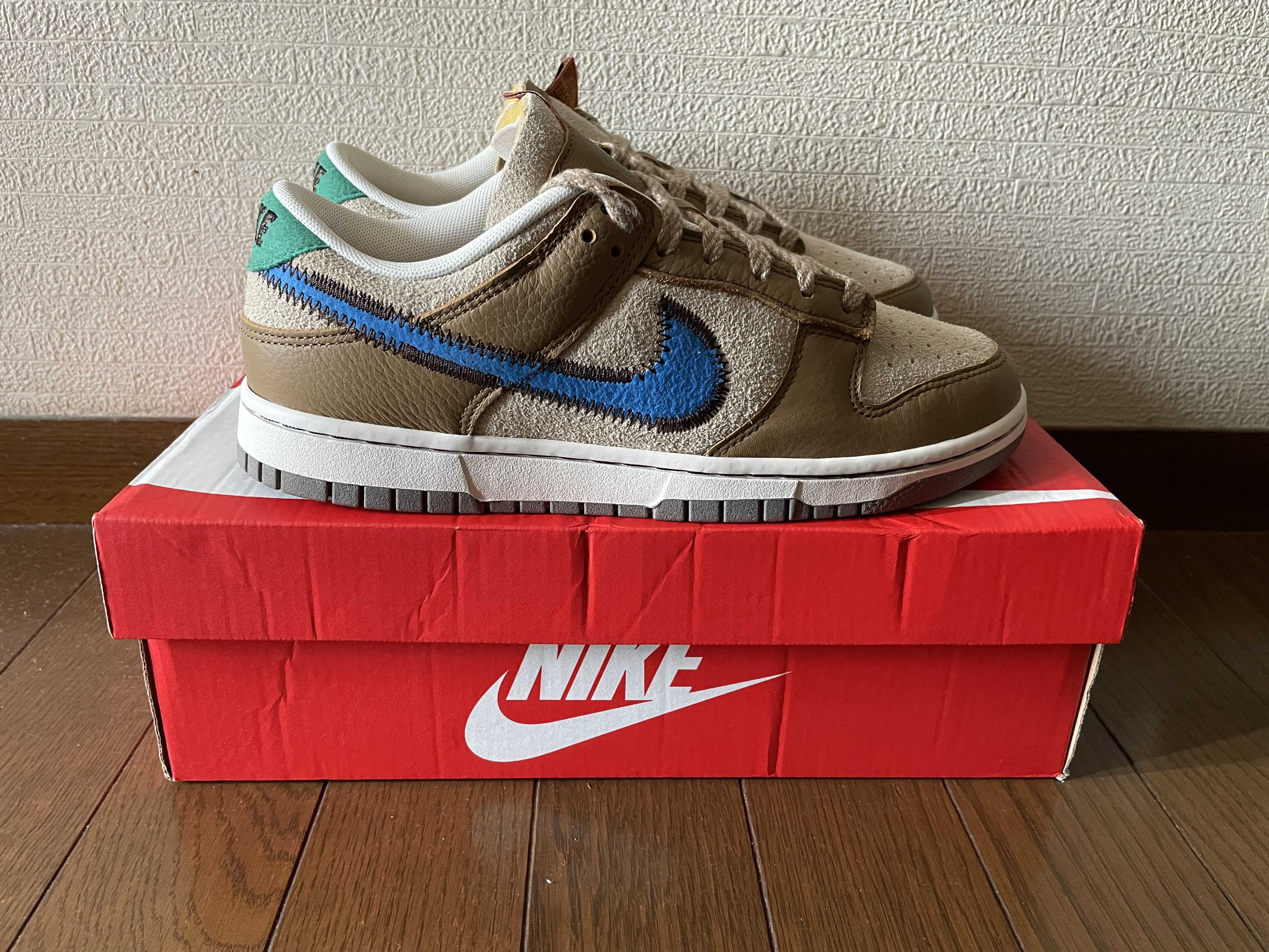 size? × Nike Dunk Low "Dark Driftwood/Photo BlueRattan"