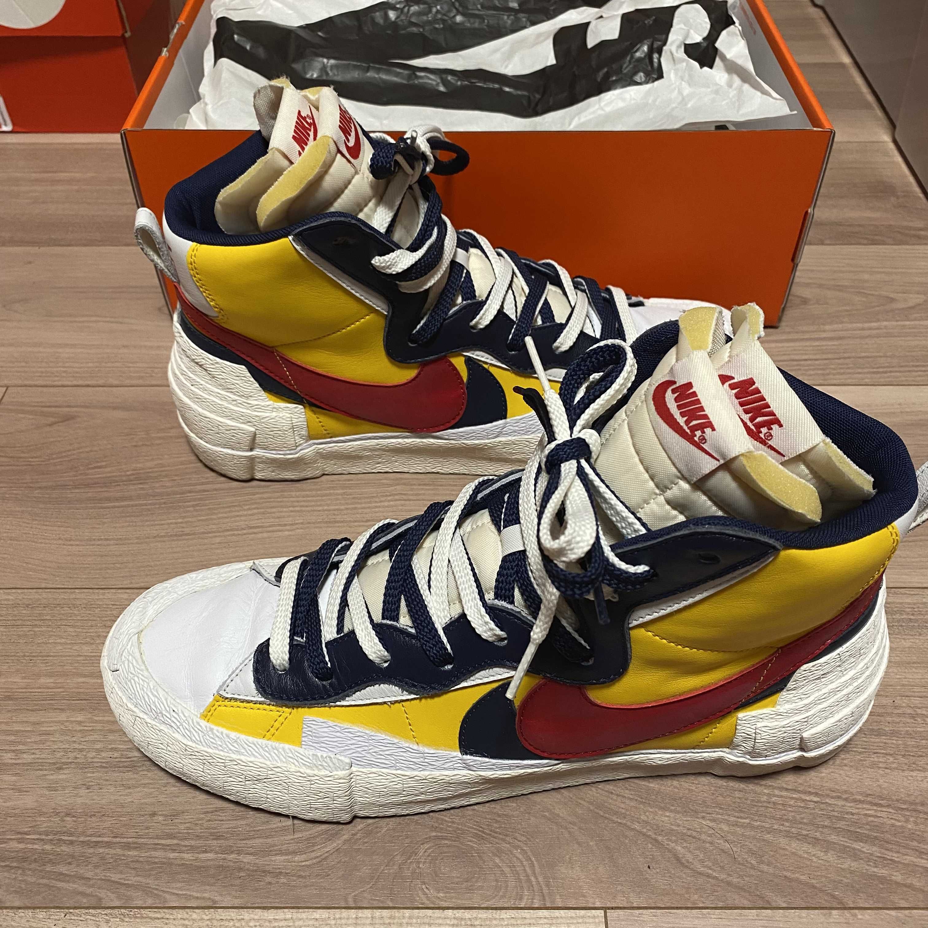 sacai × Nike Blazer Mid "Varsity Maize/Varsity Red"