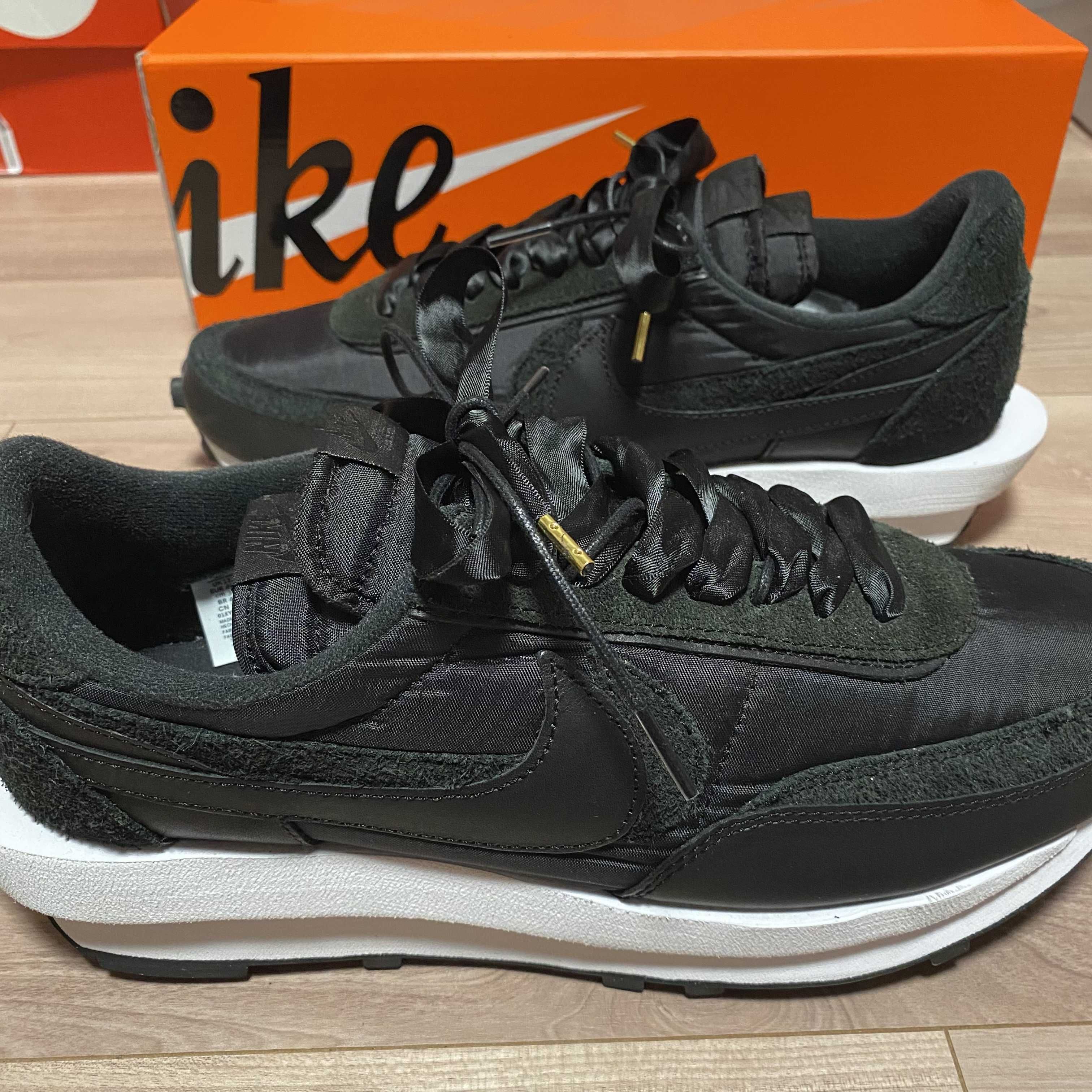 sacai × Nike LDV Waffle "Triple Black"
