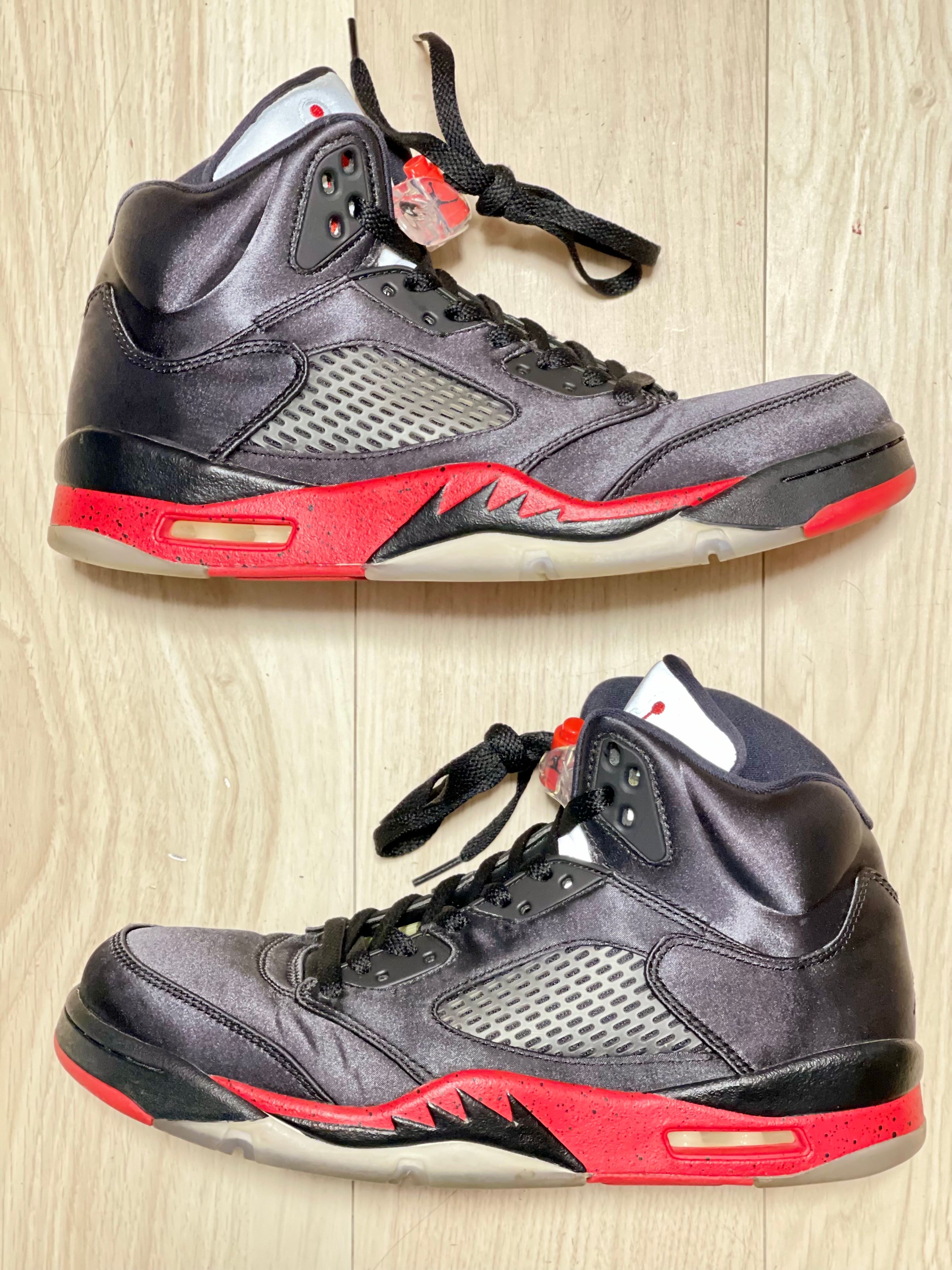Air Jordan 5 Satin "Bred"