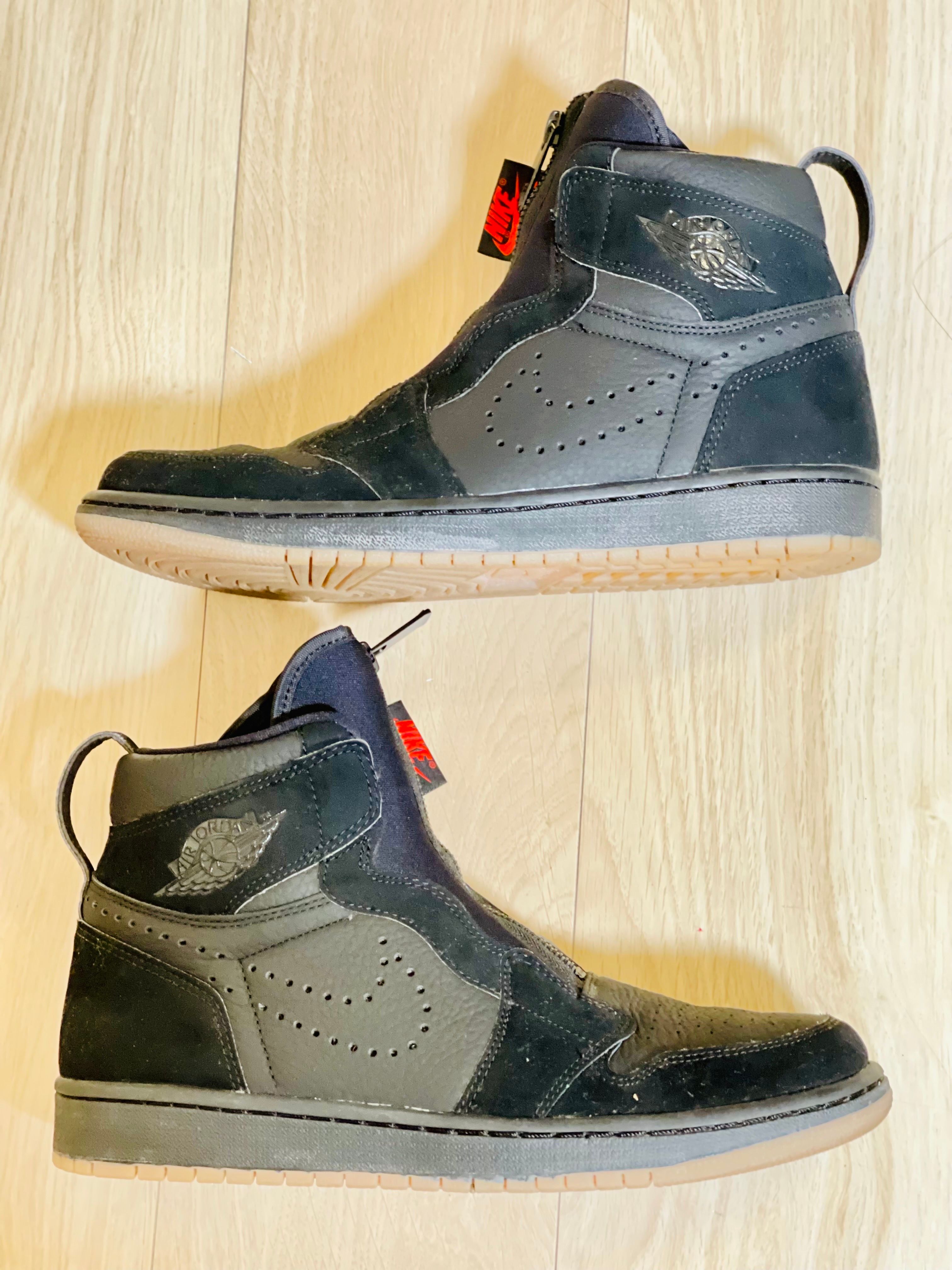 NIKE AIR JORDAN 1 HIGH ZIP BLACK GUM