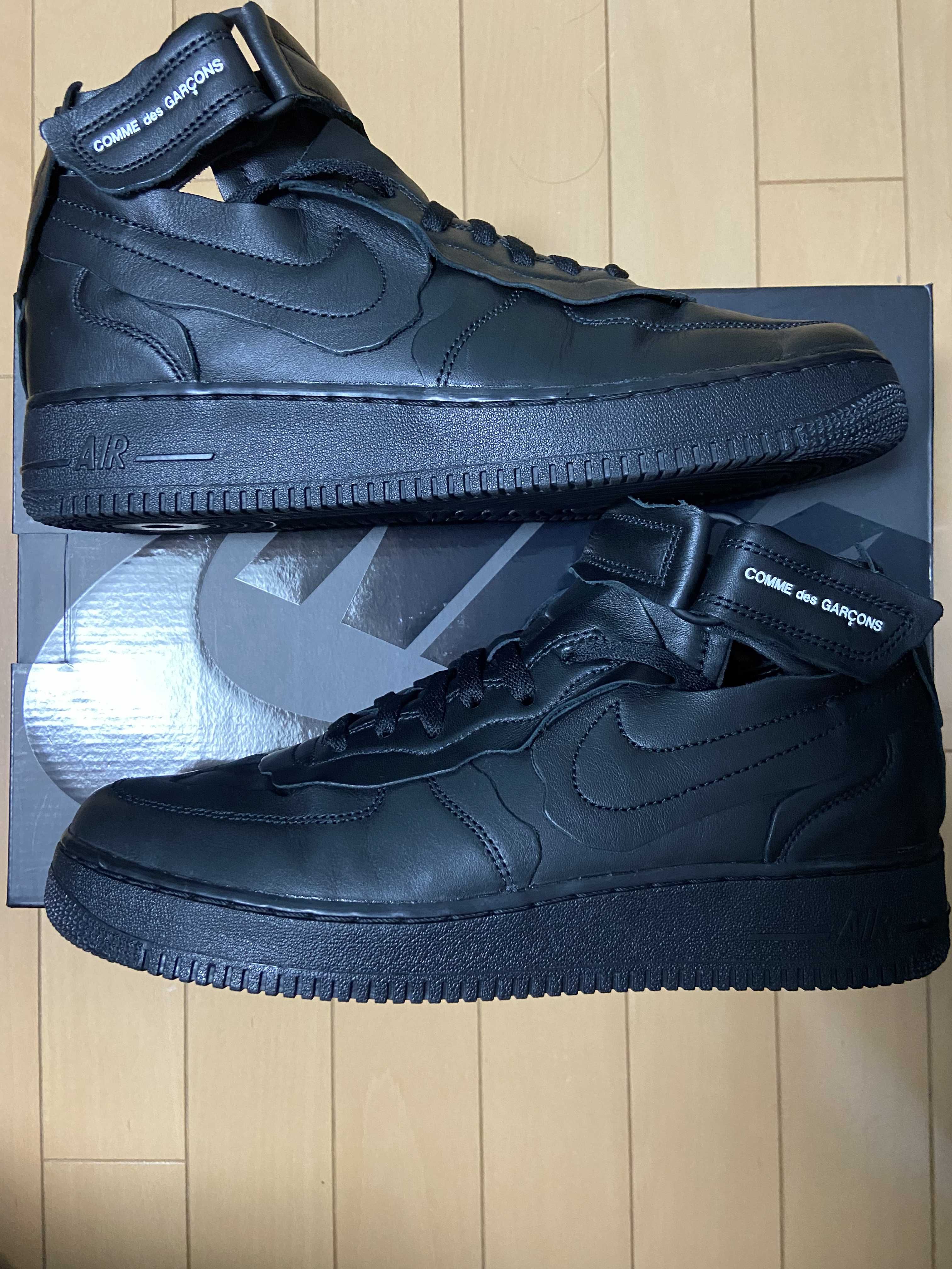 COMME des GARCONS × NIKE AIR FORCE 1 MID "BLACK"