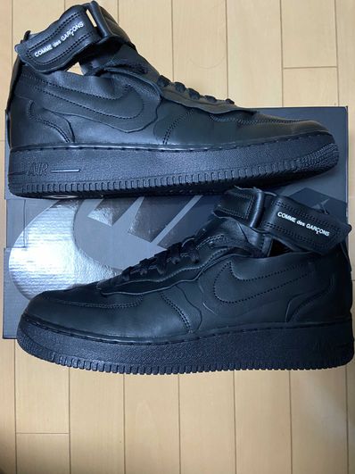 COMME des GARCONS × NIKE AIR FORCE 1 MID "BLACK"