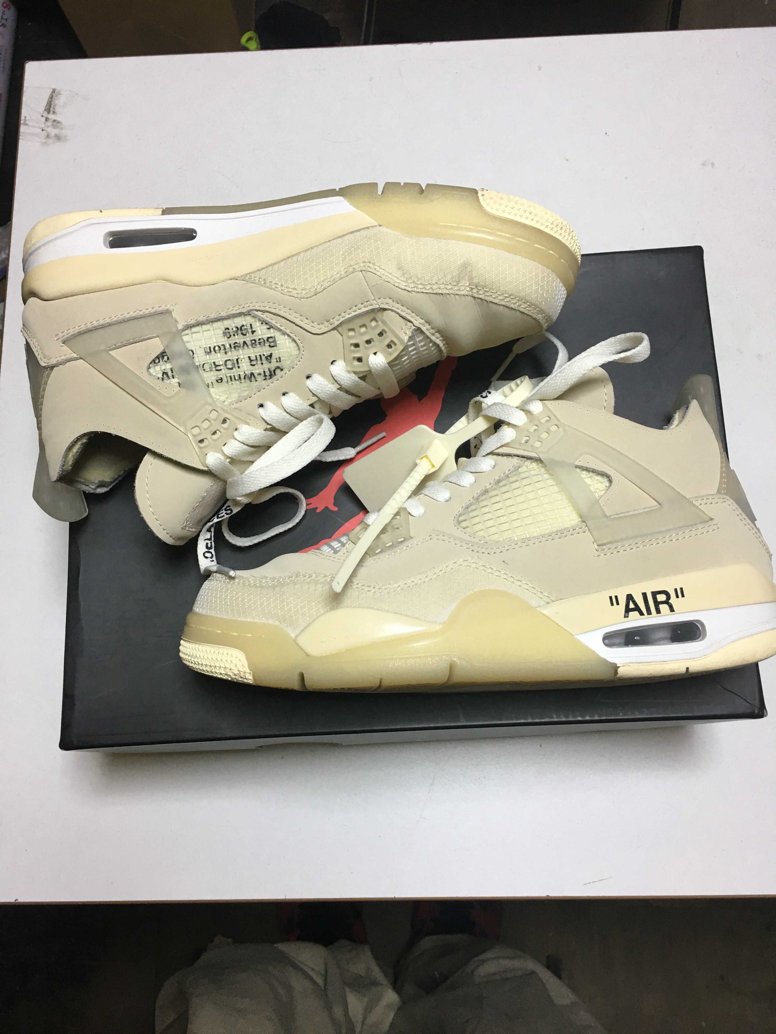 Off-White × Nike Women's Air Jordan 4 SP "Sail"