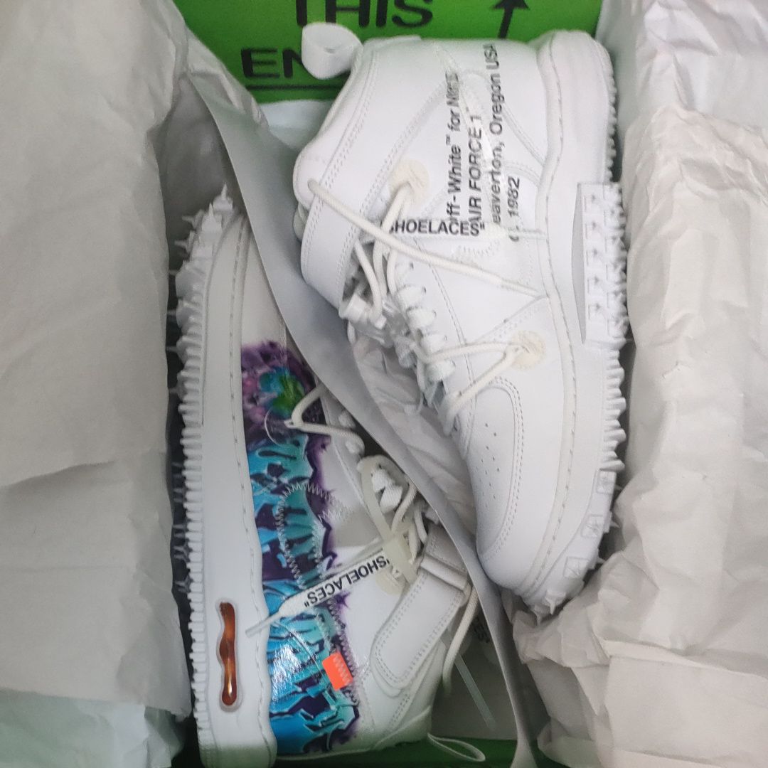 Off-White × Nike Air Force 1 Mid "Graffiti"