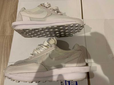 sacai × Nike LDV Waffle "Triple White"