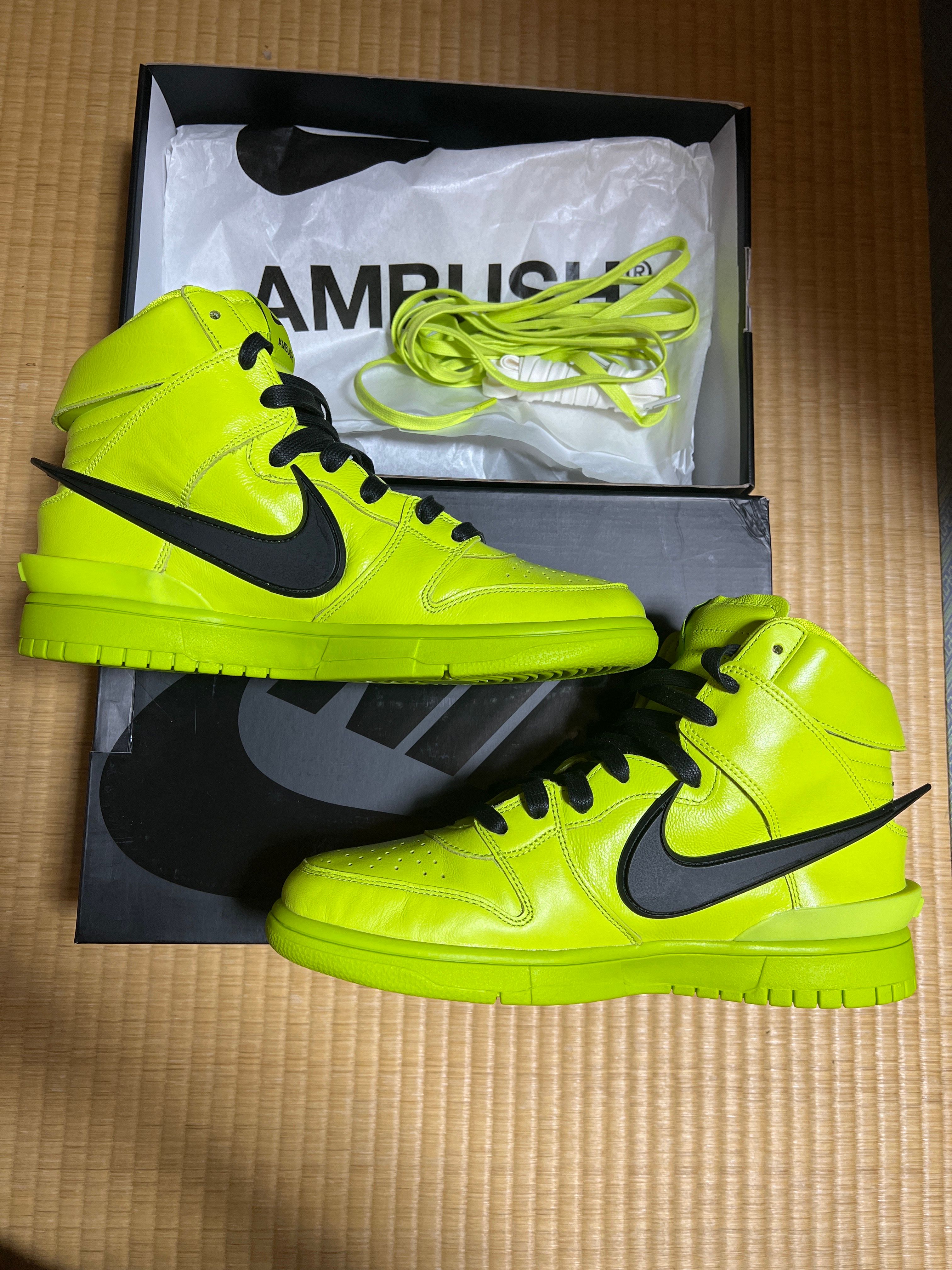 AMBUSH × NIKE DUNK HIGH "FLASH LIME"