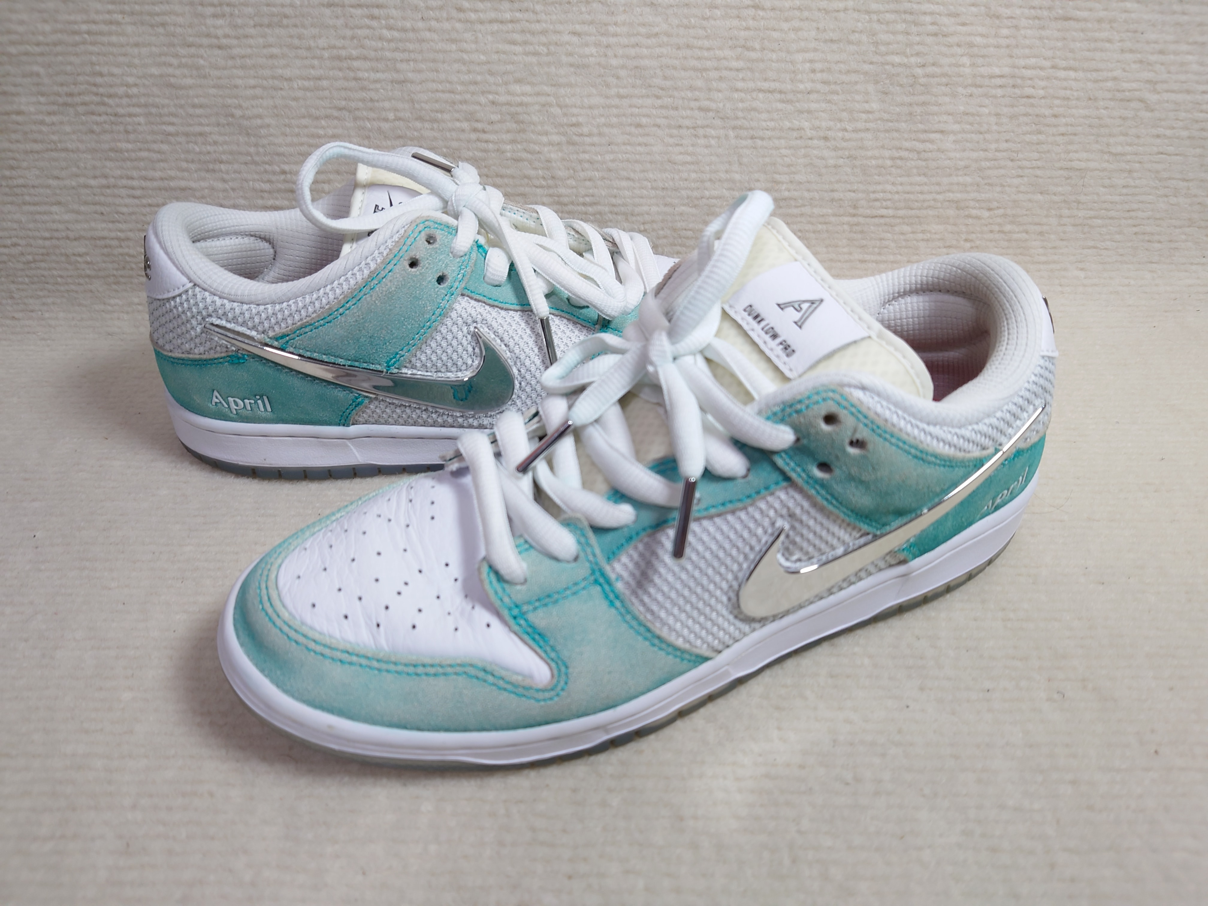 APRIL SKATEBOARDS × Nike SB Dunk Low Pro QS "White and Multi-Color"