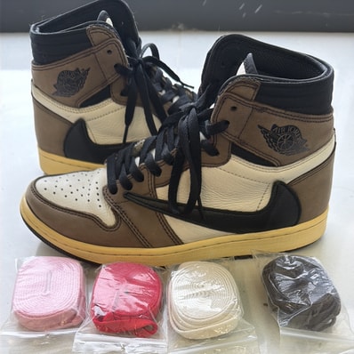 Travis Scott × Nike Air Jordan 1 Retro High OG TS SP "Sail/Dark Mocha"