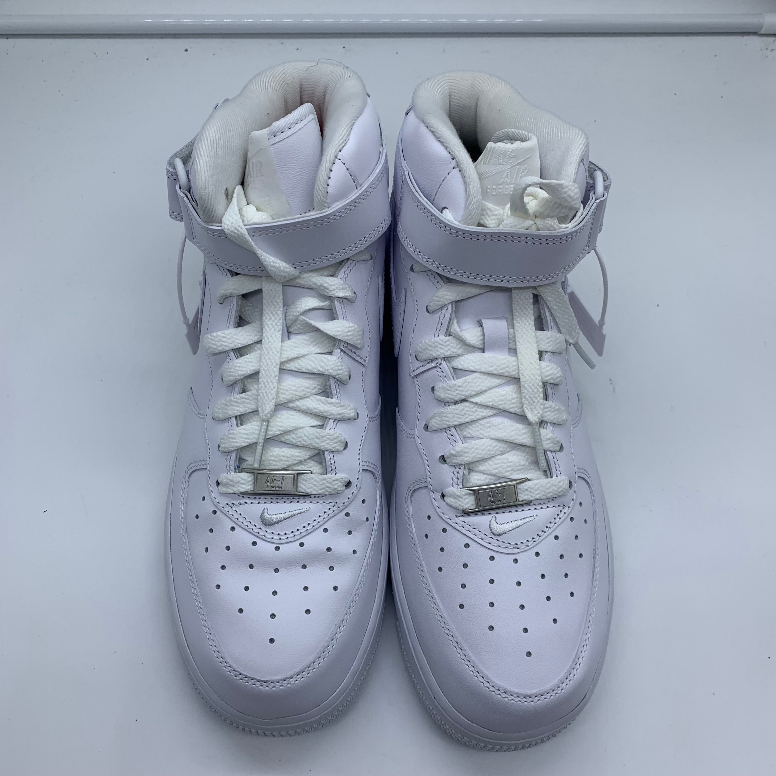 Supreme × Nike Air Force 1 Mid "White" FW24