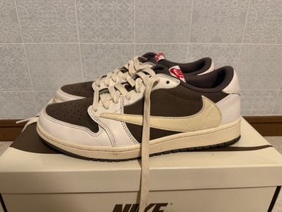 Travis Scott × Nike Air Jordan 1 Low OG SP "Reverse Mocha/Sail and Ridgerock"