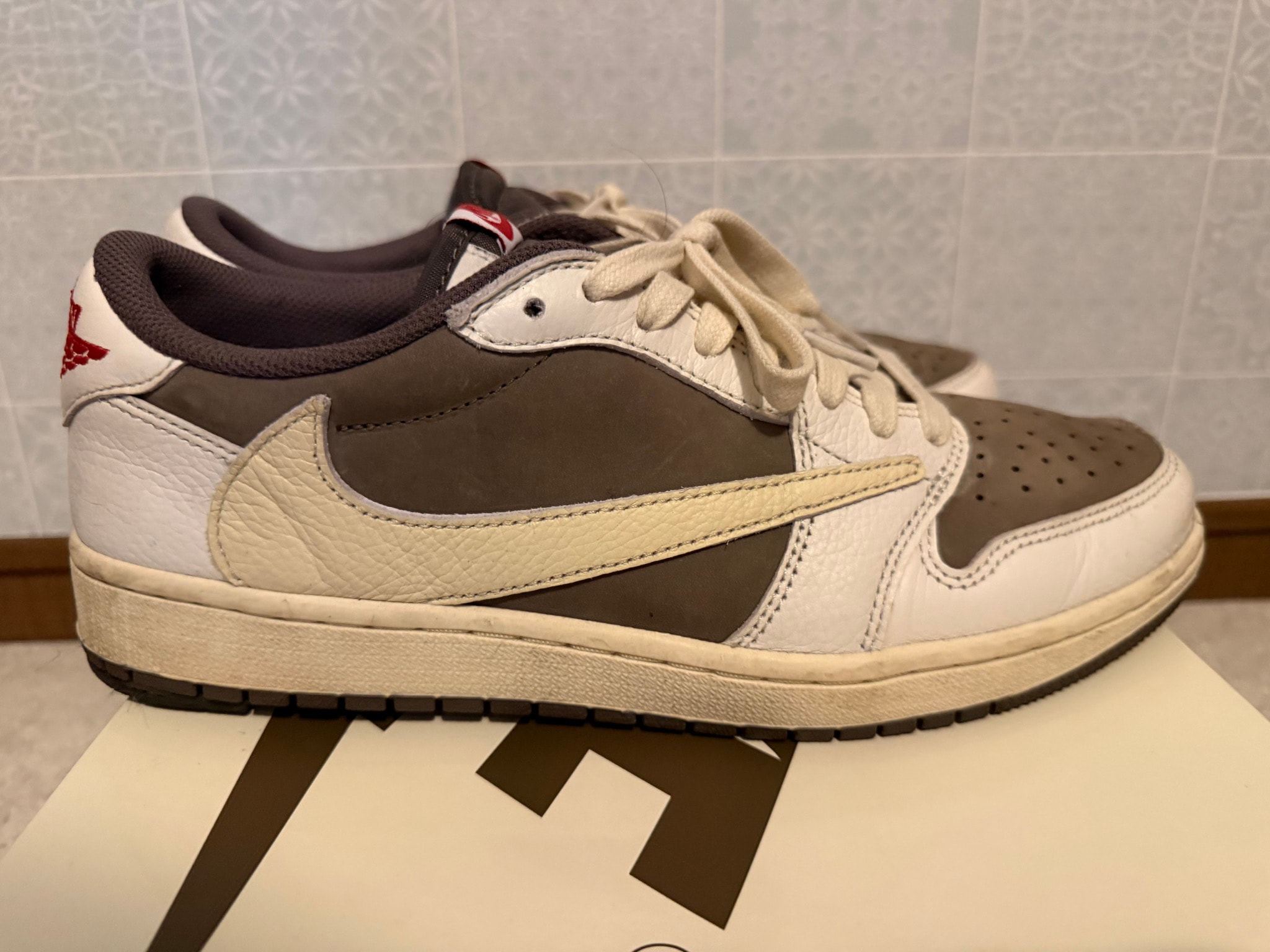 Travis Scott × Nike Air Jordan 1 Low OG SP "Reverse Mocha/Sail and Ridgerock"
