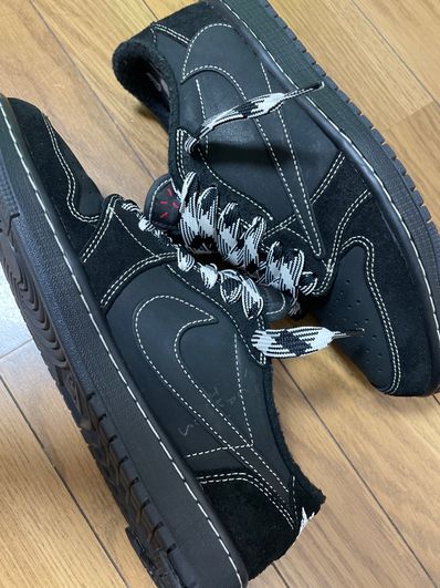 Travis Scott × Nike Air Jordan 1 Low OG SP "Black Phantom"