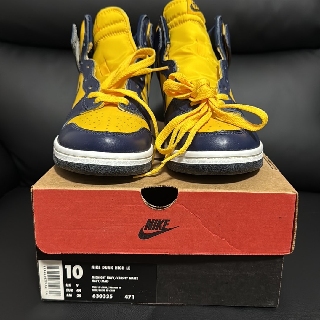 Nike Dunk High LE "Midnight Navy/Varsity Maize"