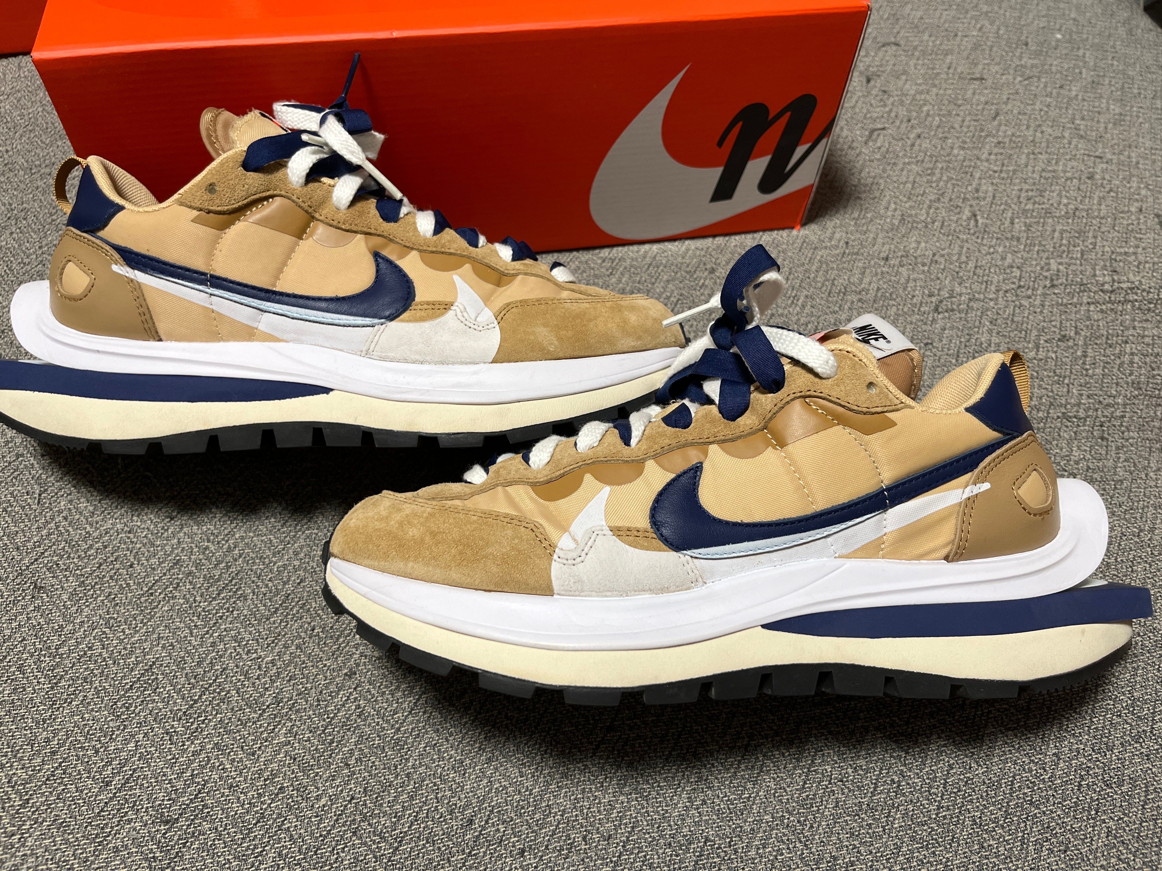 Sacai × Nike Vapor Waffle "Sesame And Blue Void"