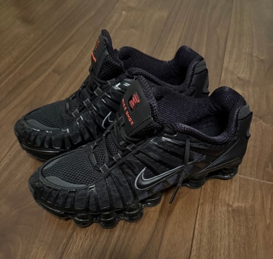 Nike Shox TL "Black/Metallic Hematite/Max Orange/Black"