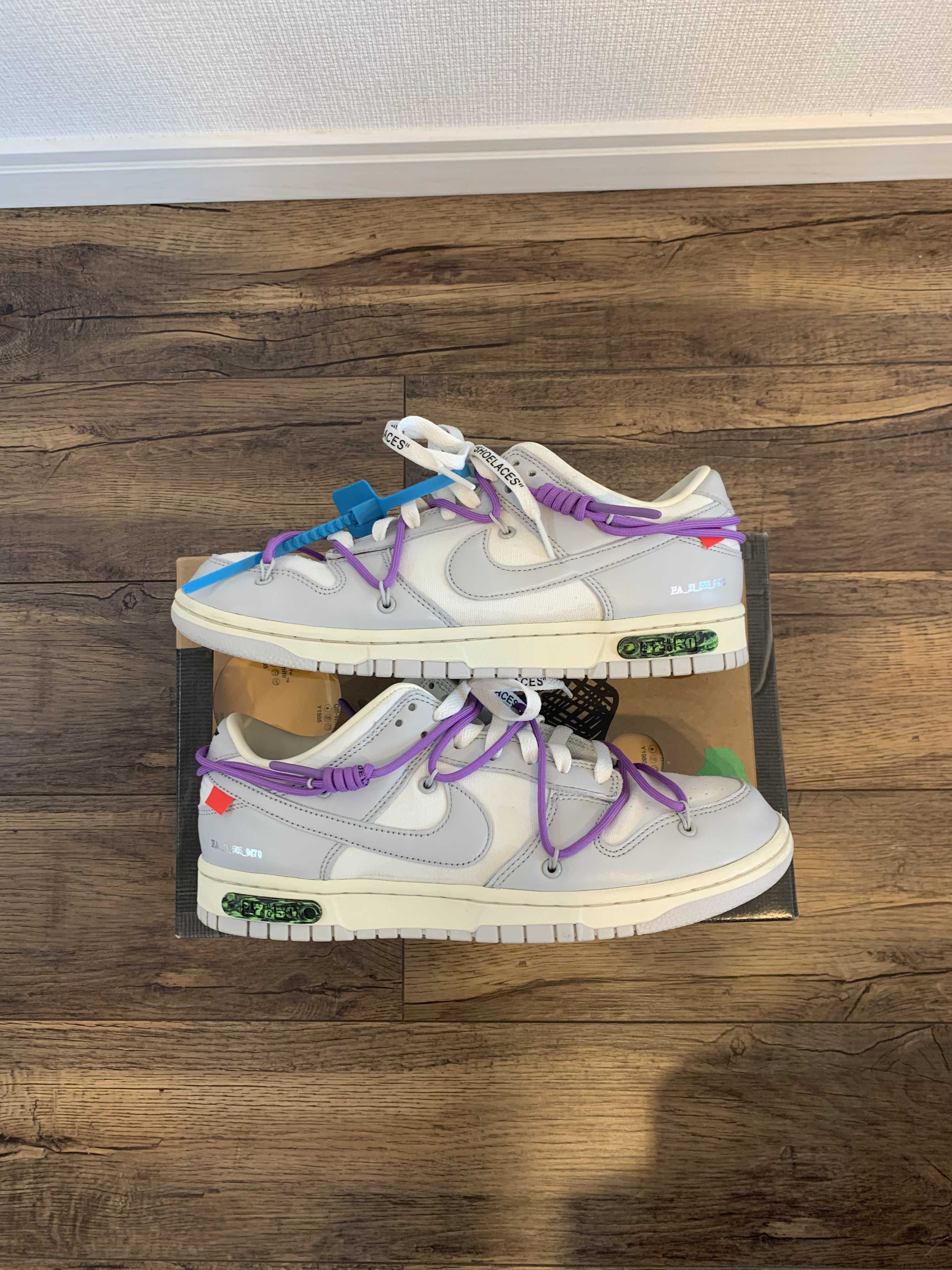 Off-White × Nike Dunk Low "Sail/Neutral Gray"